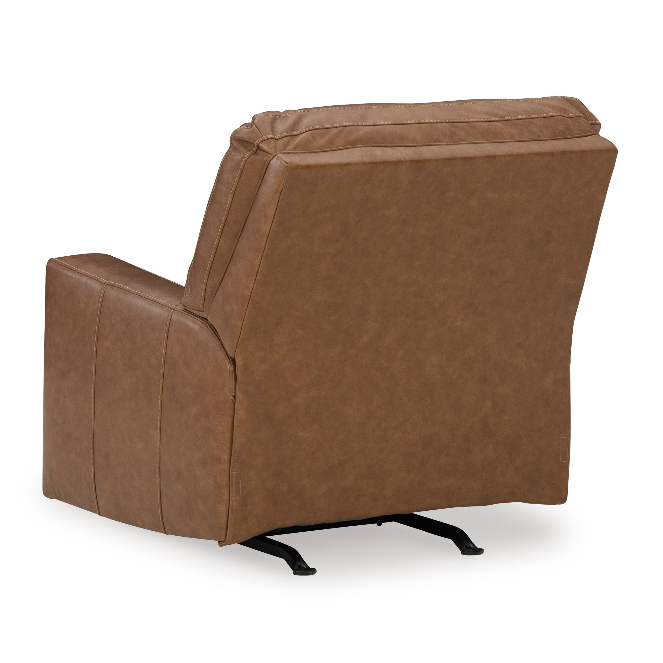  Manufacturer Color_Caramel --  Signature Design by Ashley Bolsena Rocker Leather Match Recliner IMAGE 5
