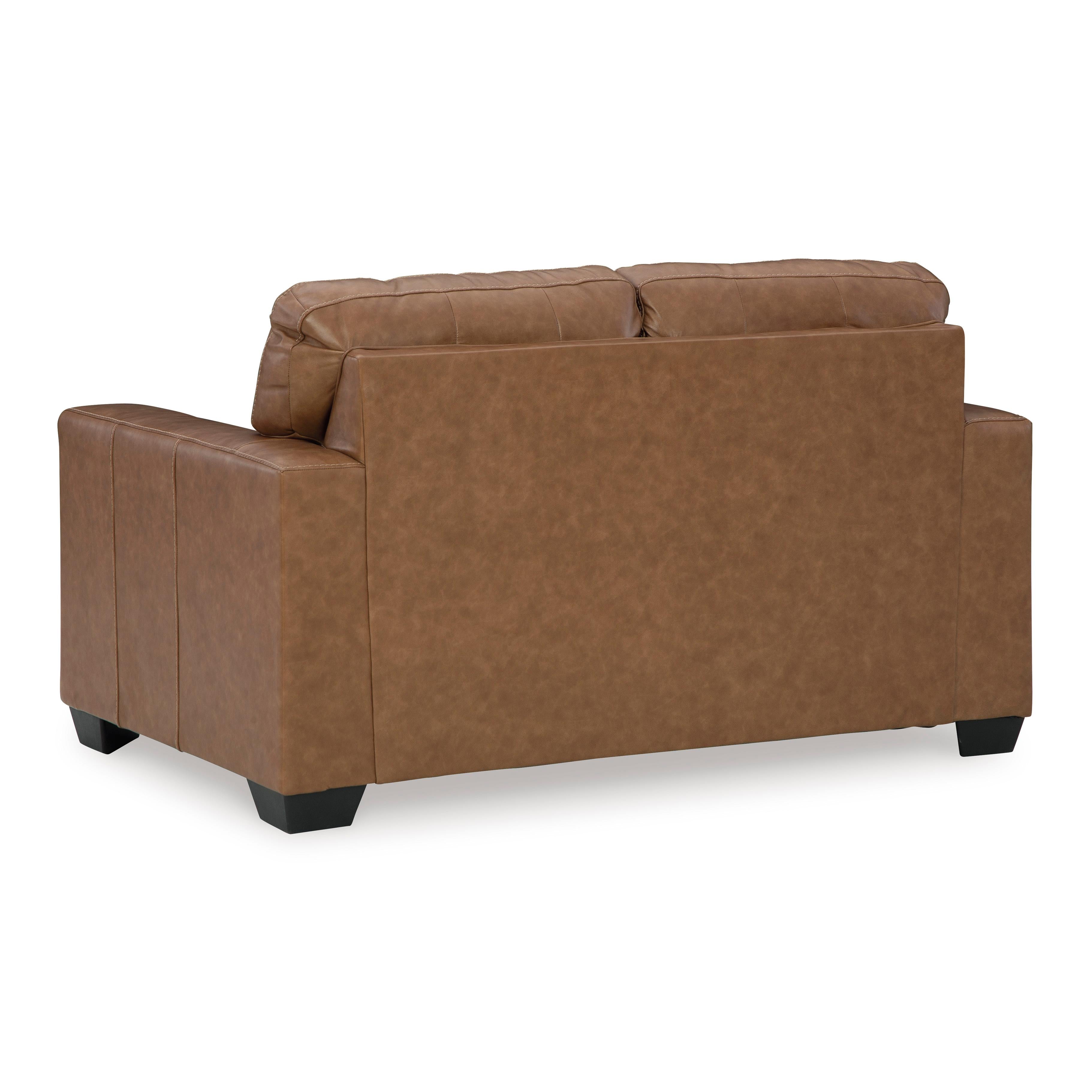  Manufacturer Color_Caramel --  Signature Design by Ashley Bolsena Stationary Leather Match Loveseat IMAGE 4