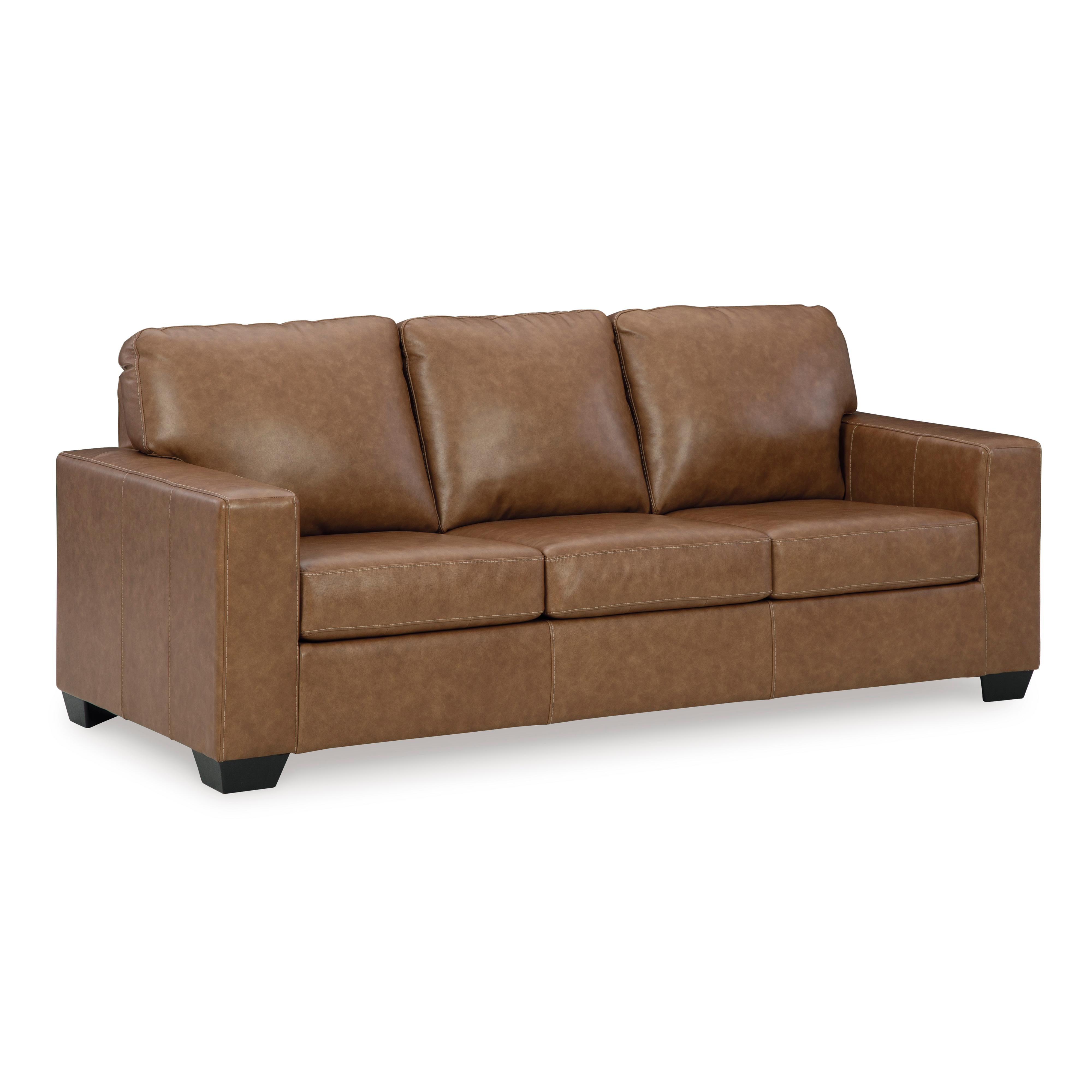  Manufacturer Color_Caramel --  Signature Design by Ashley Bolsena Stationary Leather Match Sofa IMAGE 1