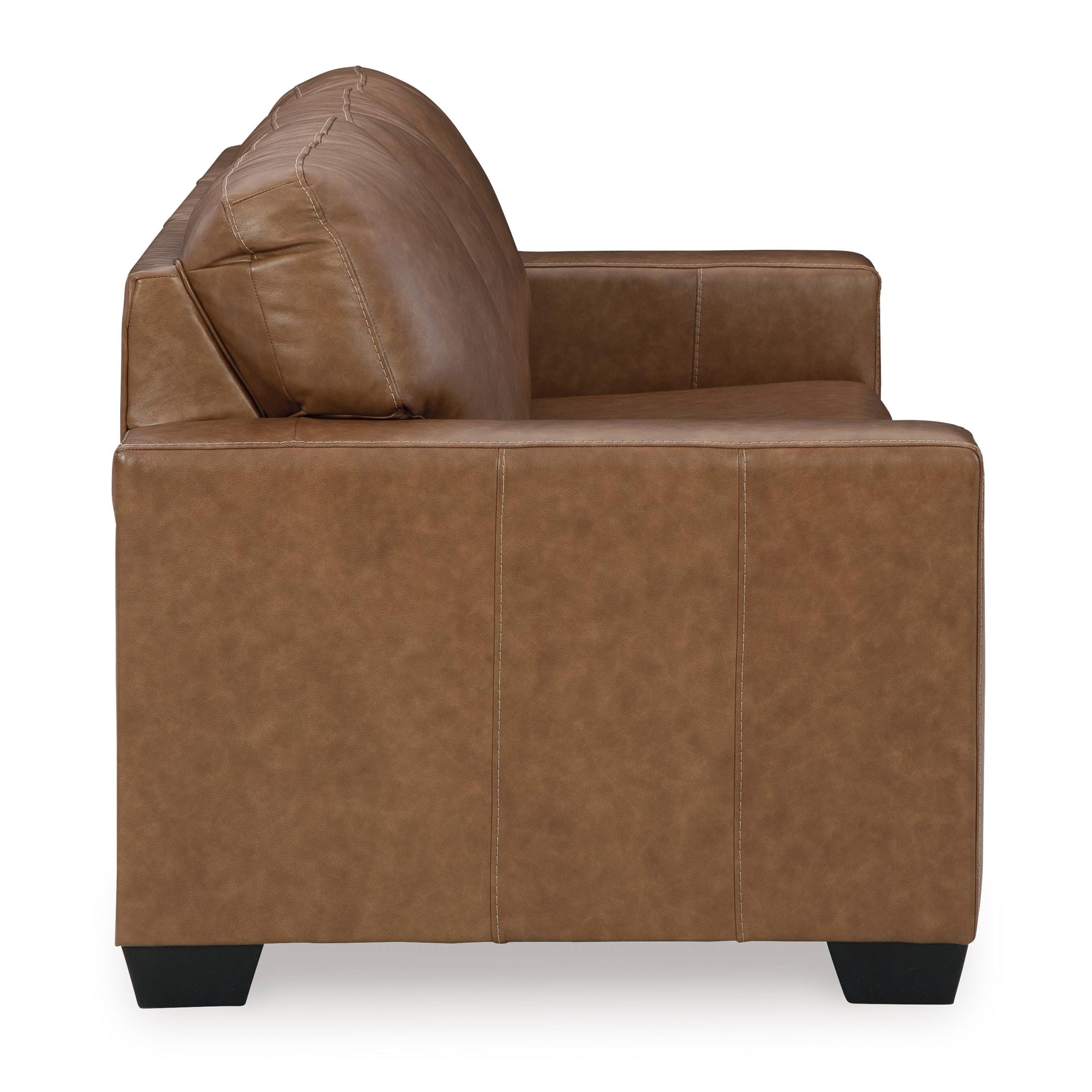  Manufacturer Color_Caramel --  Signature Design by Ashley Bolsena Stationary Leather Match Sofa IMAGE 3