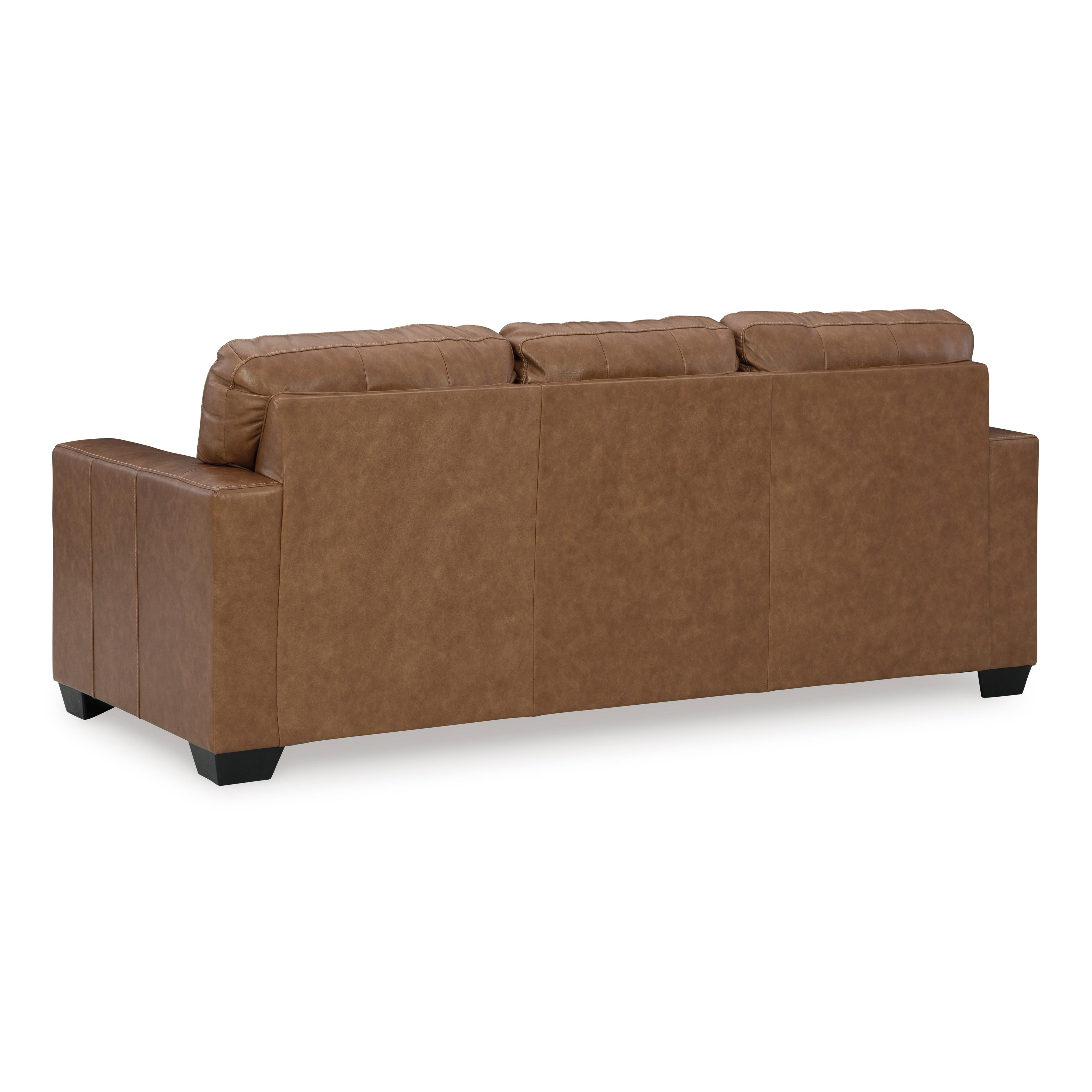  Manufacturer Color_Caramel --  Signature Design by Ashley Bolsena Stationary Leather Match Sofa IMAGE 4