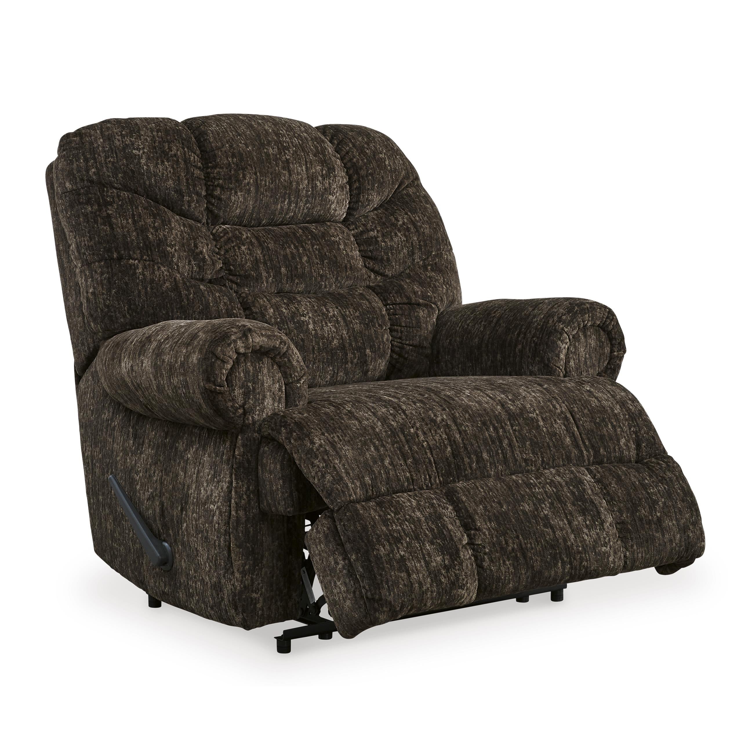  Manufacturer Color_Chocolate --  Signature Design by Ashley Movie Man Fabric Recliner with Wall Recline IMAGE 2