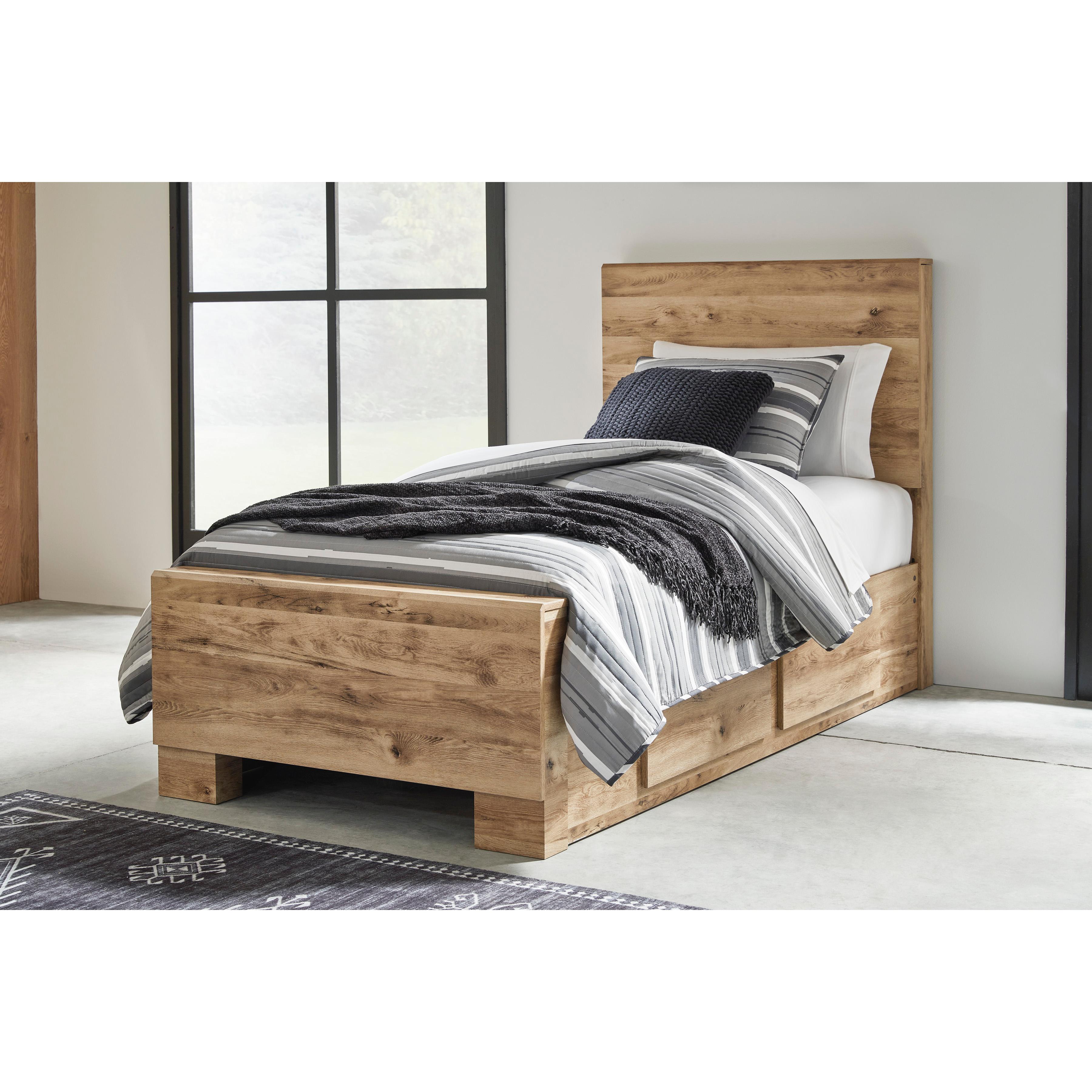  Size_Twin --  Signature Design by Ashley Hyanna Panel Bed with Storage IMAGE 4