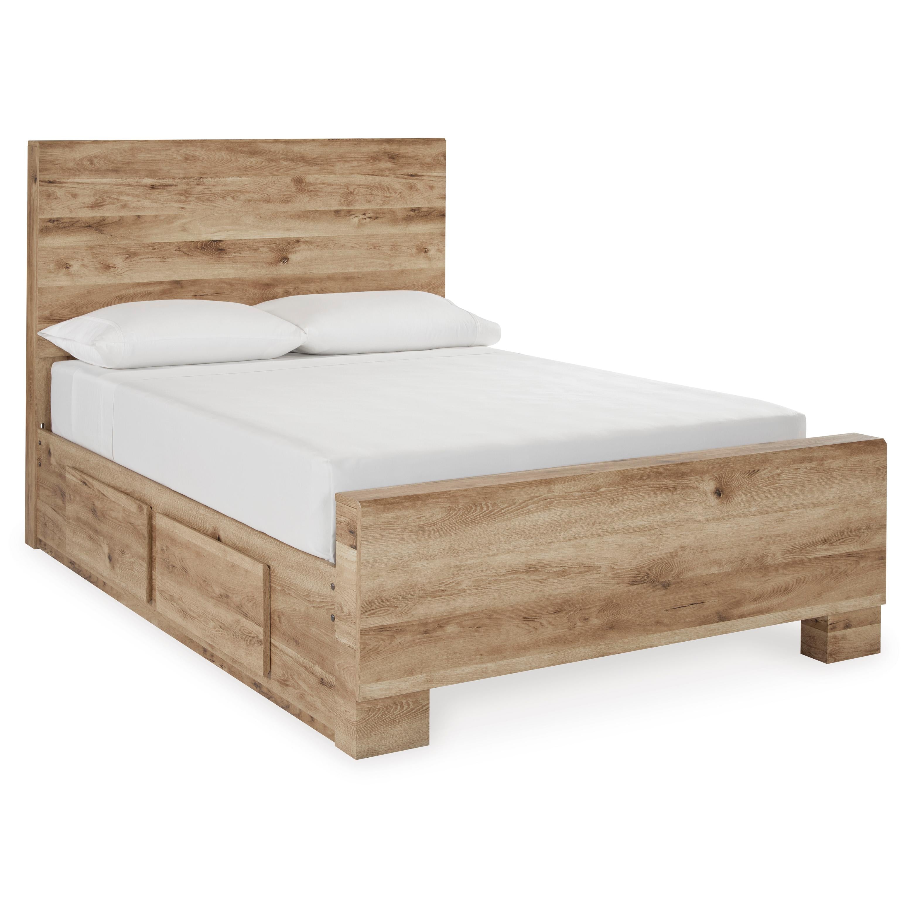  Size_Full --  Hyanna B1050B29 Full Panel Bed with 2 Side Storage IMAGE 1
