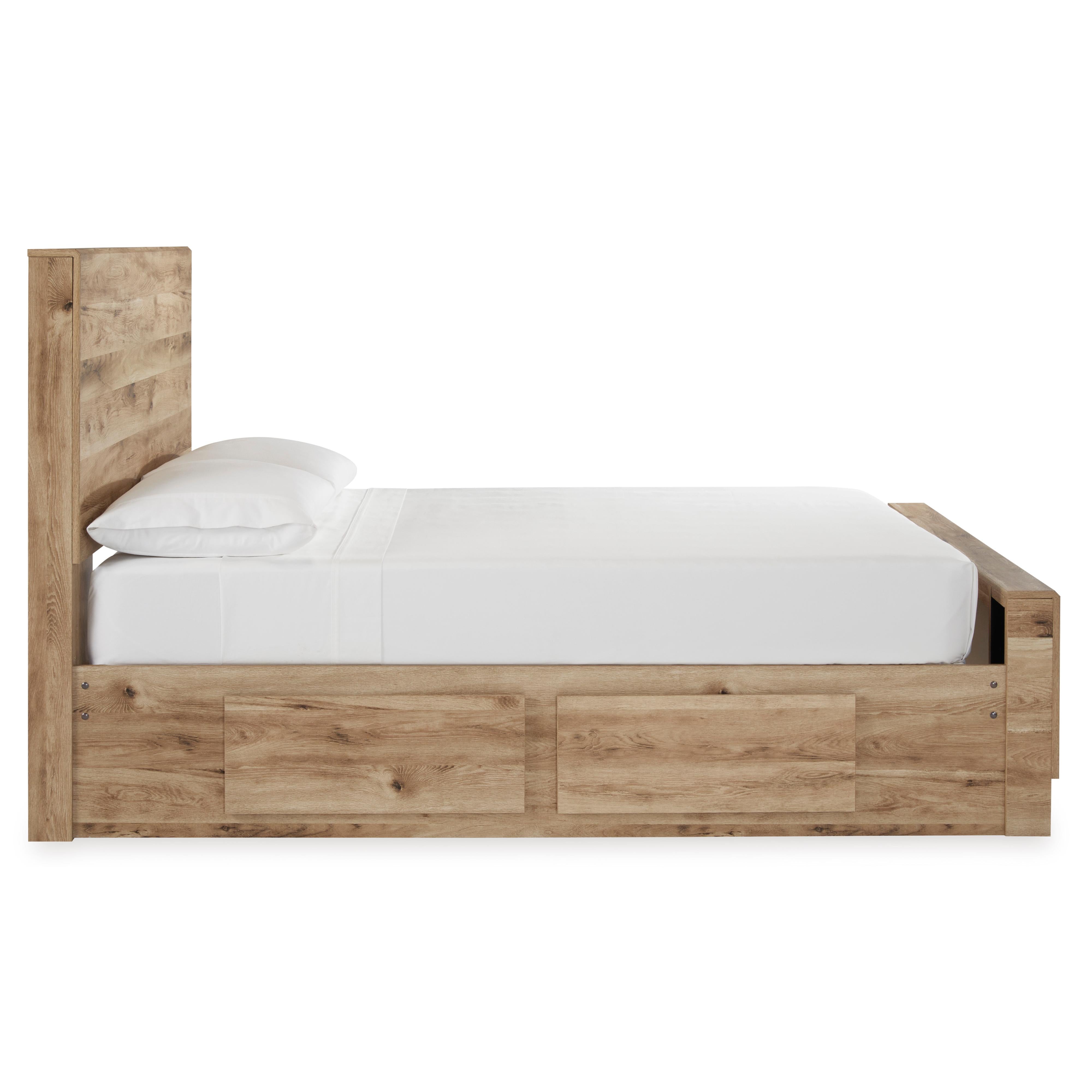  Size_Full --  Hyanna B1050B29 Full Panel Bed with 2 Side Storage IMAGE 3