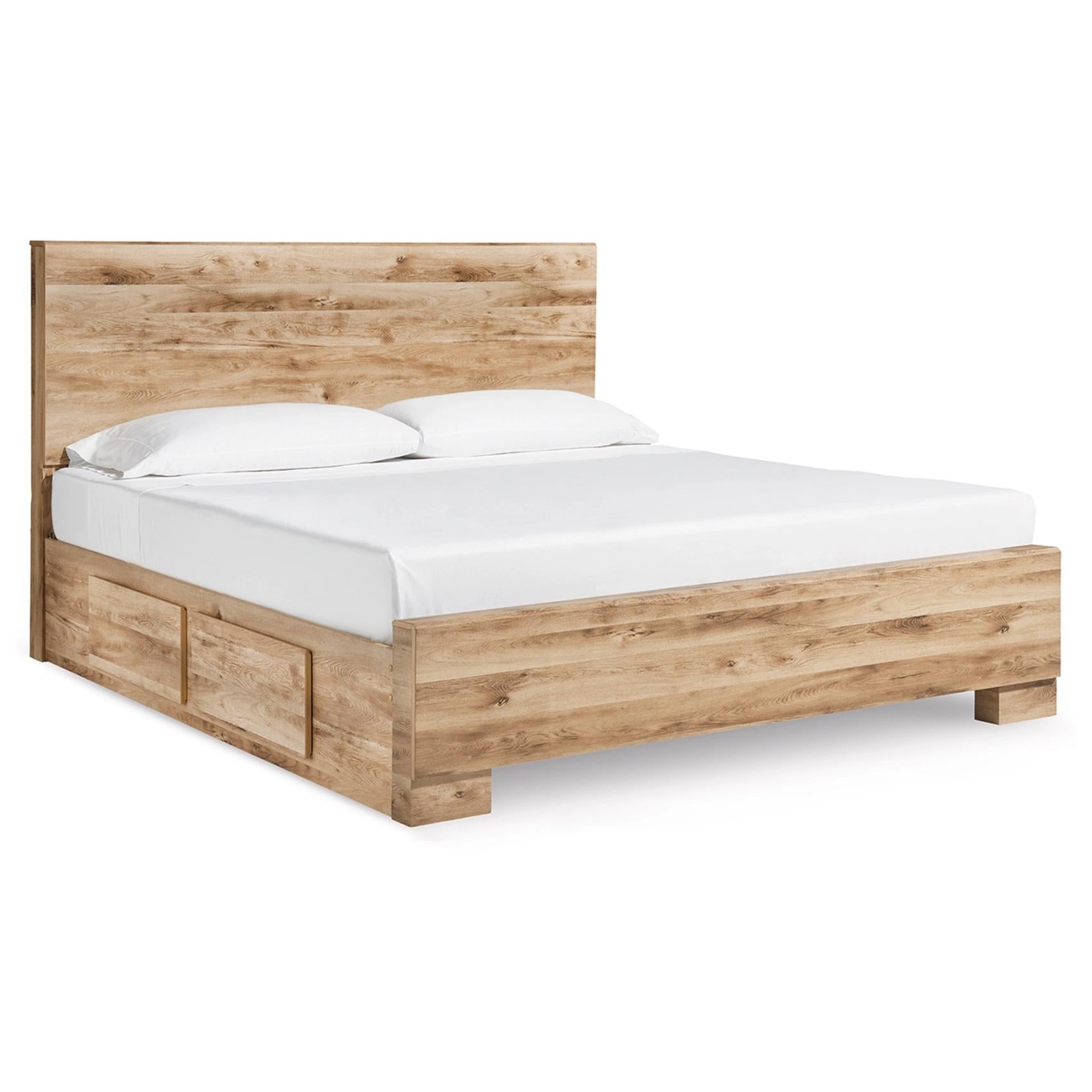  Size_King --  Hyanna B1050B33 King Panel Bed with 2 Side Storage IMAGE 1