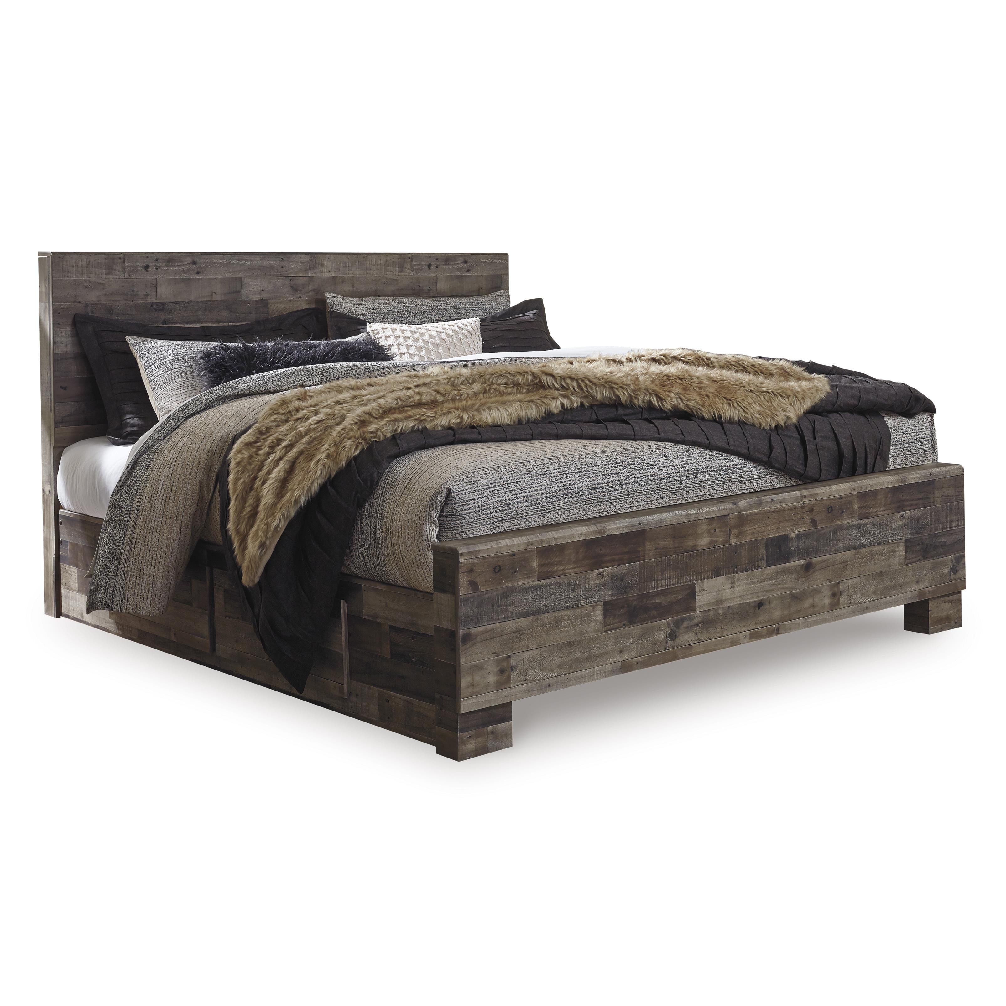  Size_King --  Derekson B200B44 King Panel Bed with 2 Side Storage IMAGE 1