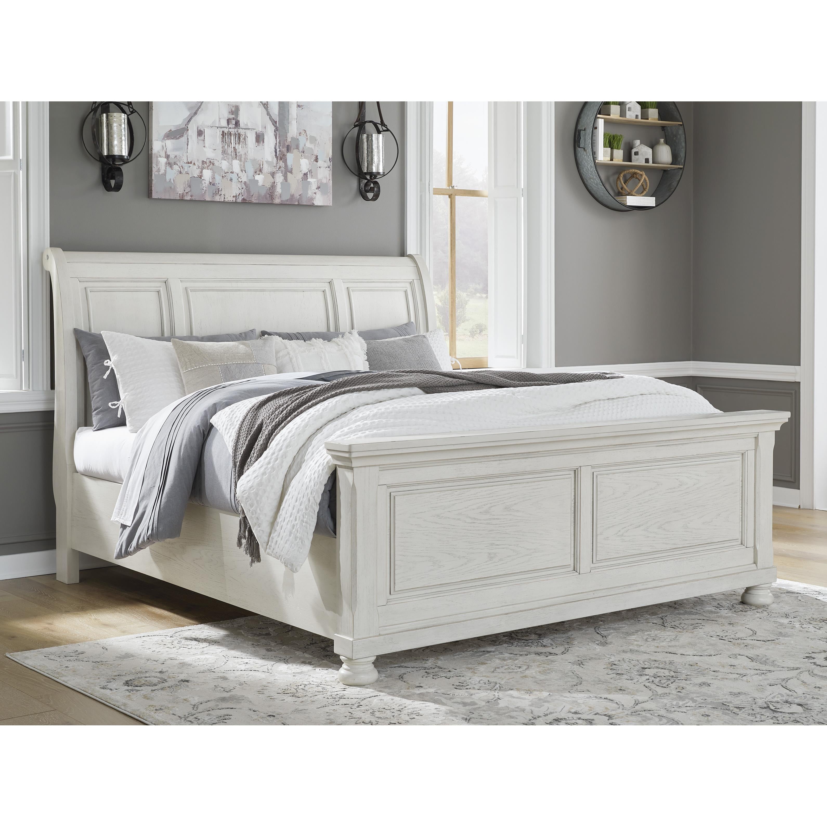  Size_King --  Robbinsdale B742B22 King Sleigh Bed IMAGE 4
