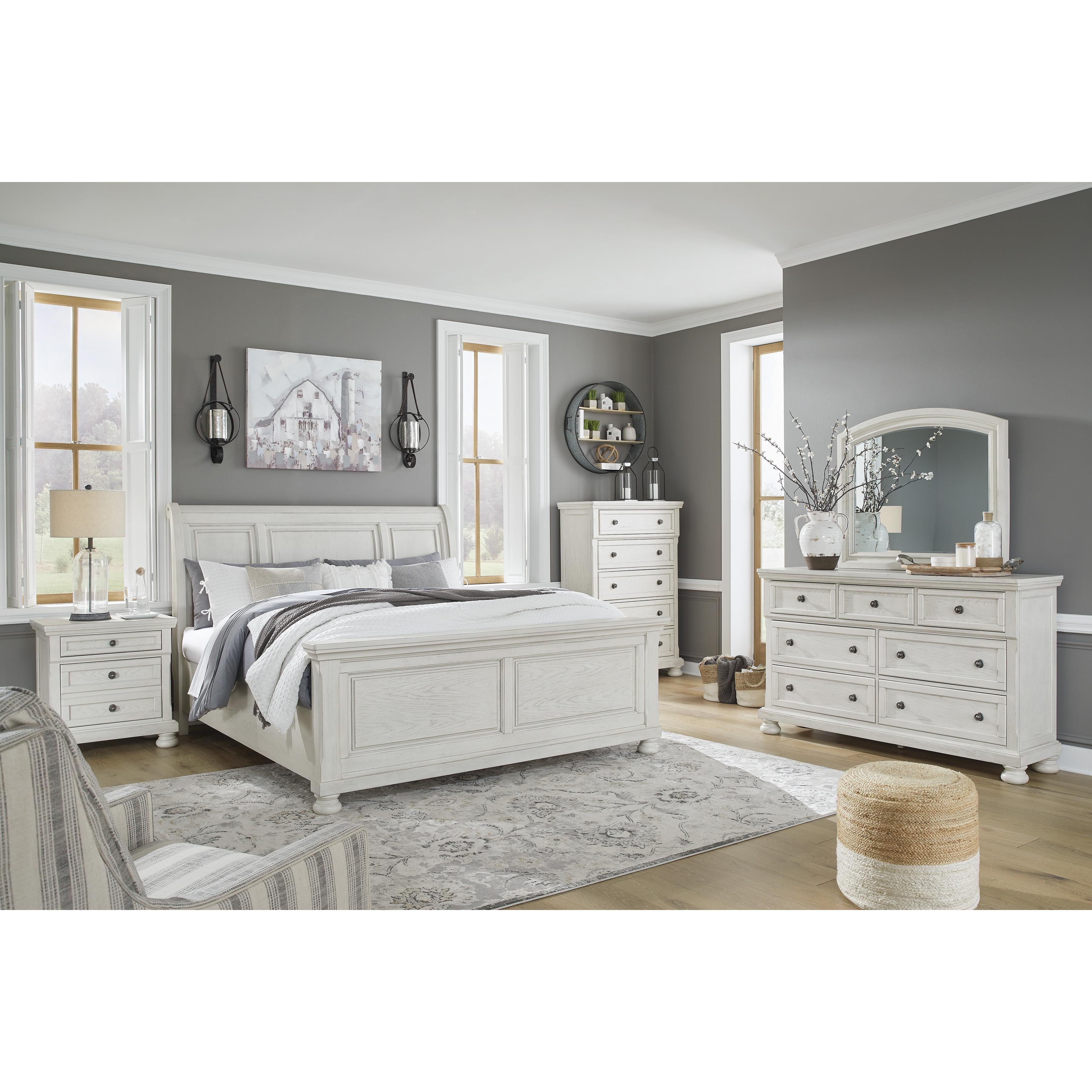  Size_King --  Robbinsdale B742B22 King Sleigh Bed IMAGE 5
