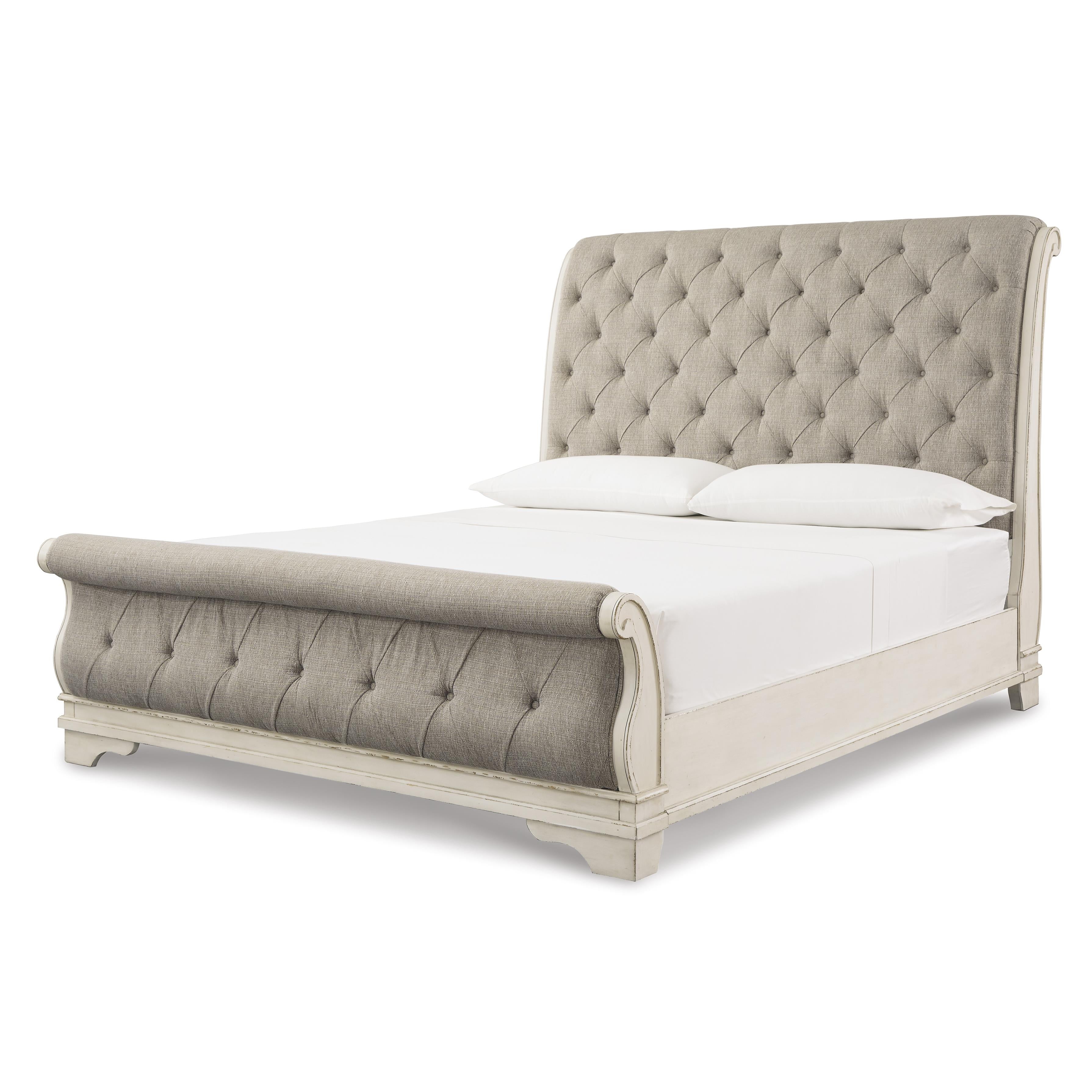  Size_Queen --  Signature Design by Ashley Realyn Upholstered Sleigh Bed IMAGE 1