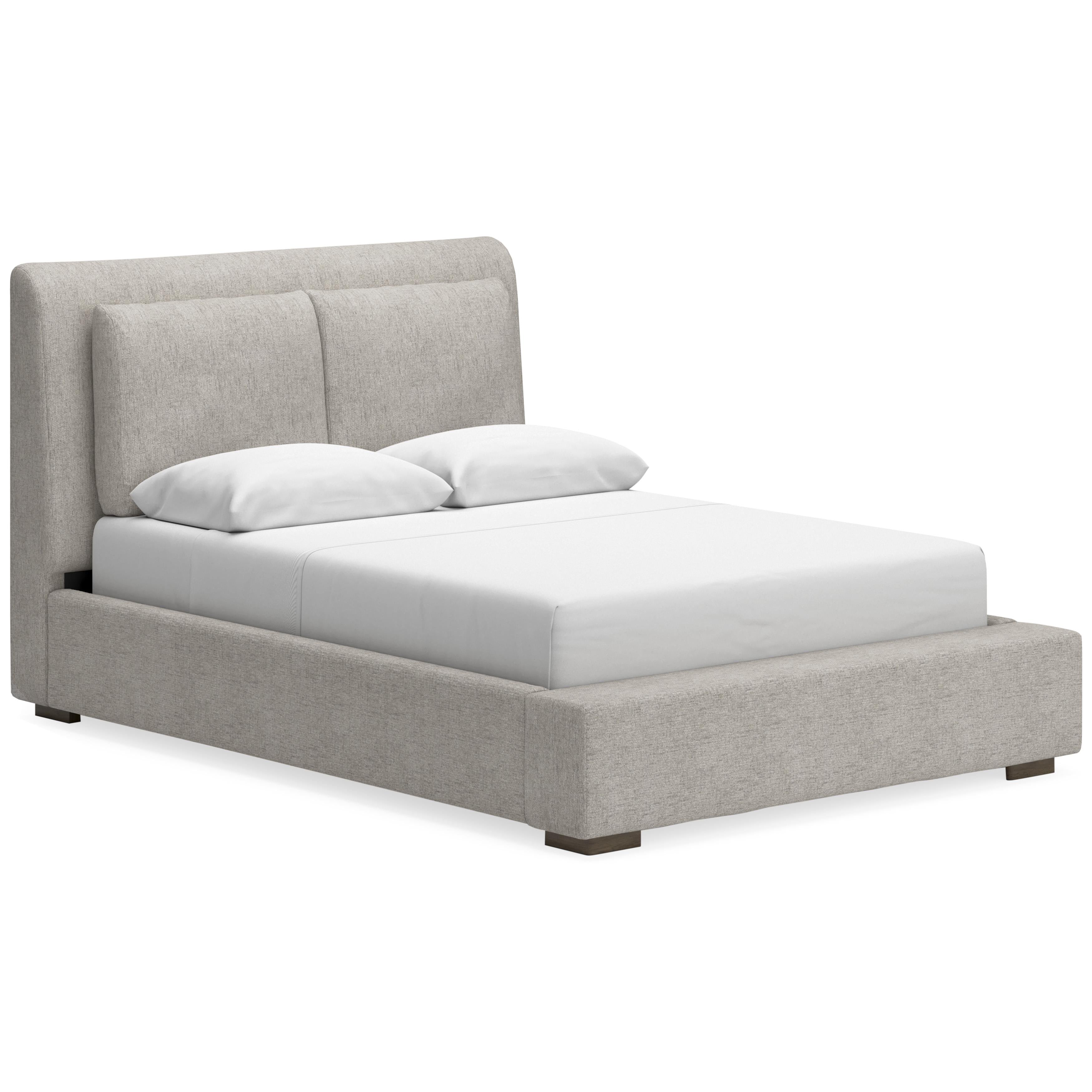  Size_Queen --  Signature Design by Ashley Cabalynn Upholstered Platform Bed IMAGE 1