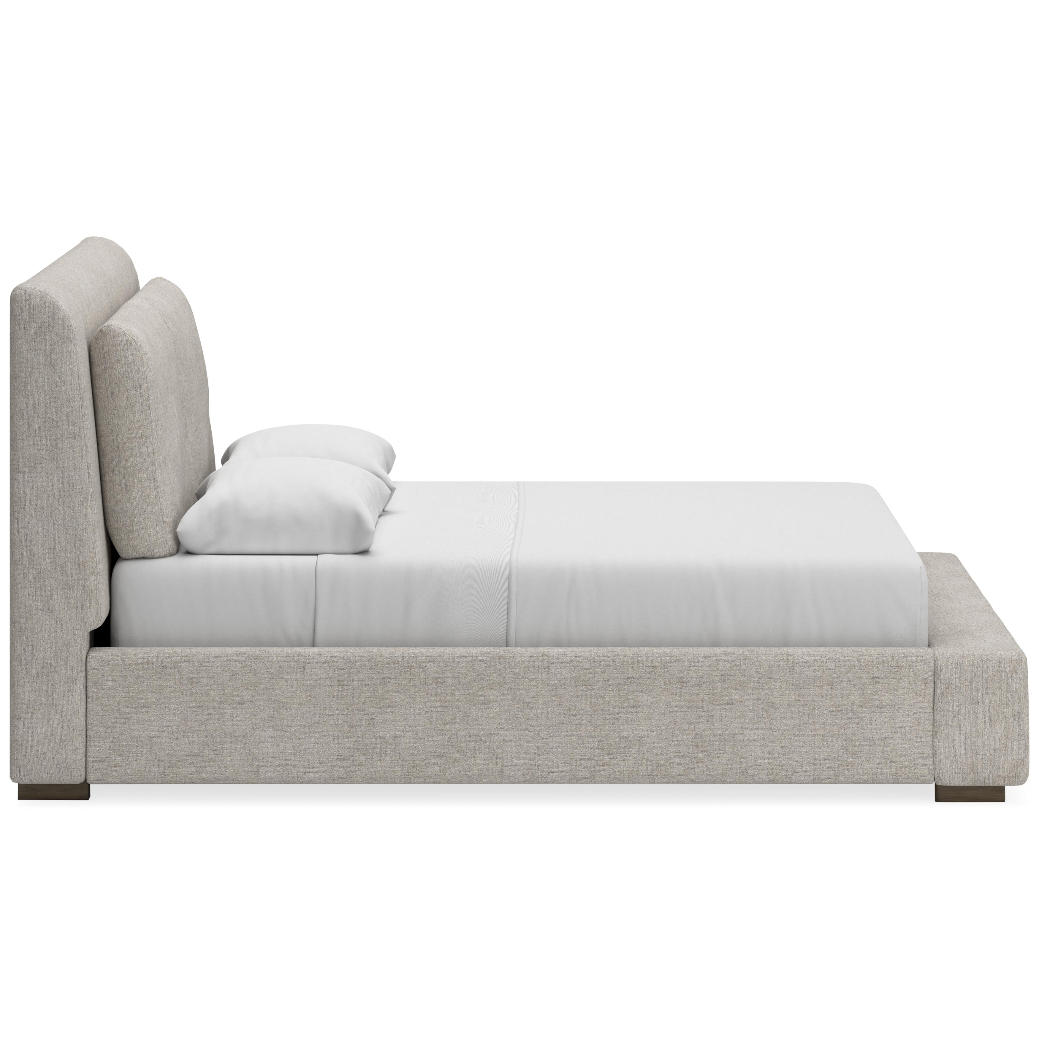  Size_Queen --  Signature Design by Ashley Cabalynn Upholstered Platform Bed IMAGE 3