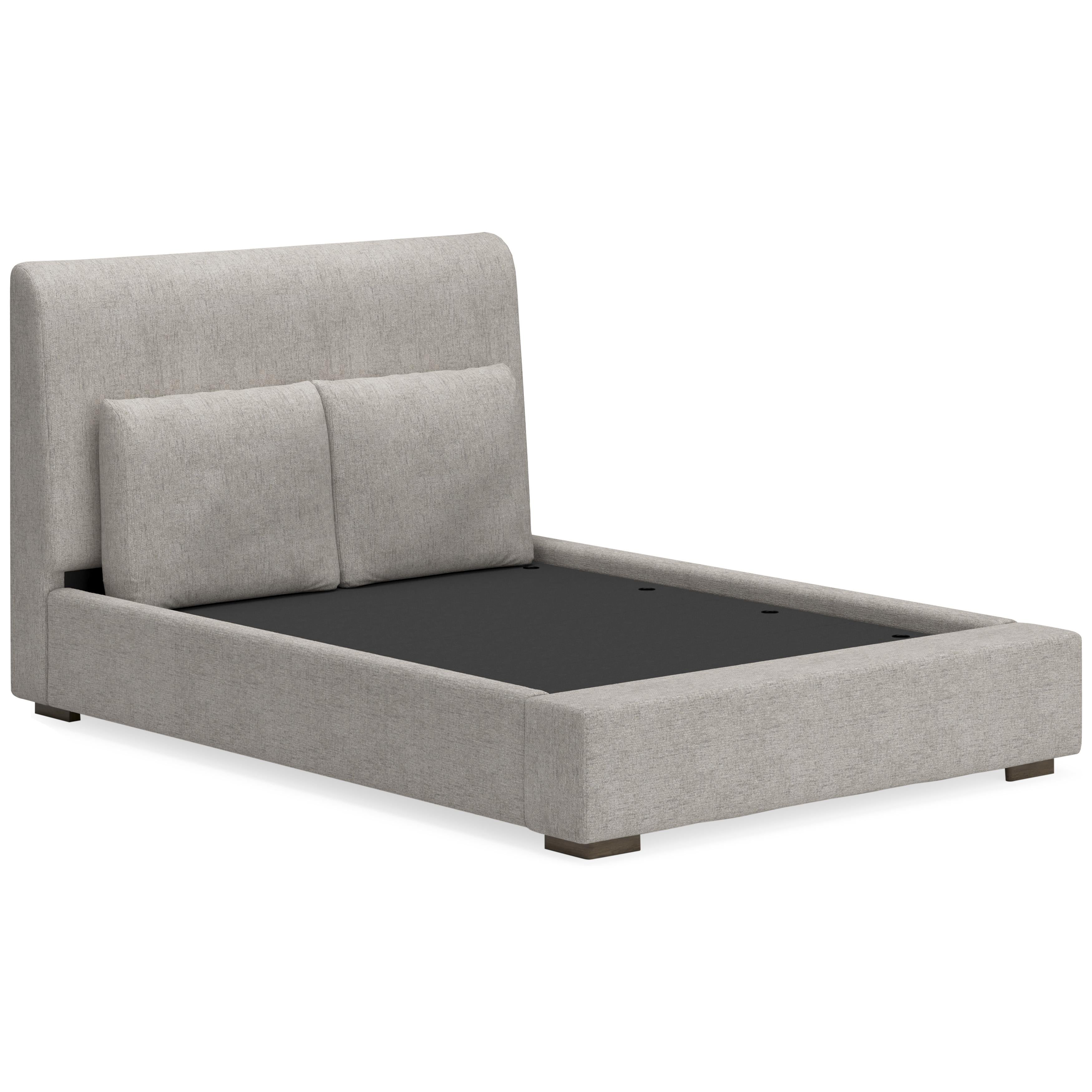  Size_Queen --  Signature Design by Ashley Cabalynn Upholstered Platform Bed IMAGE 5