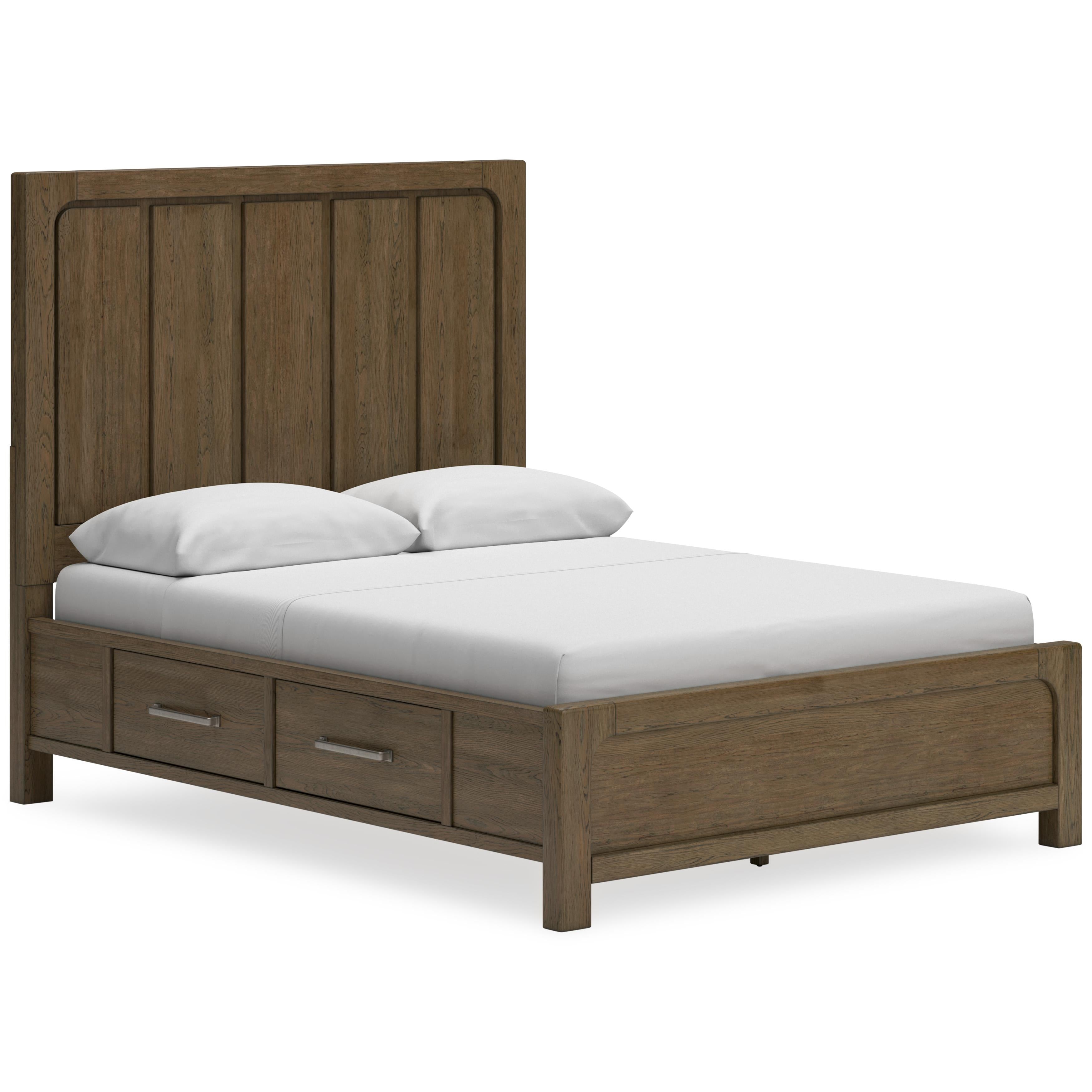  Size_Queen --  Signature Design by Ashley Cabalynn Panel Bed with Storage IMAGE 1