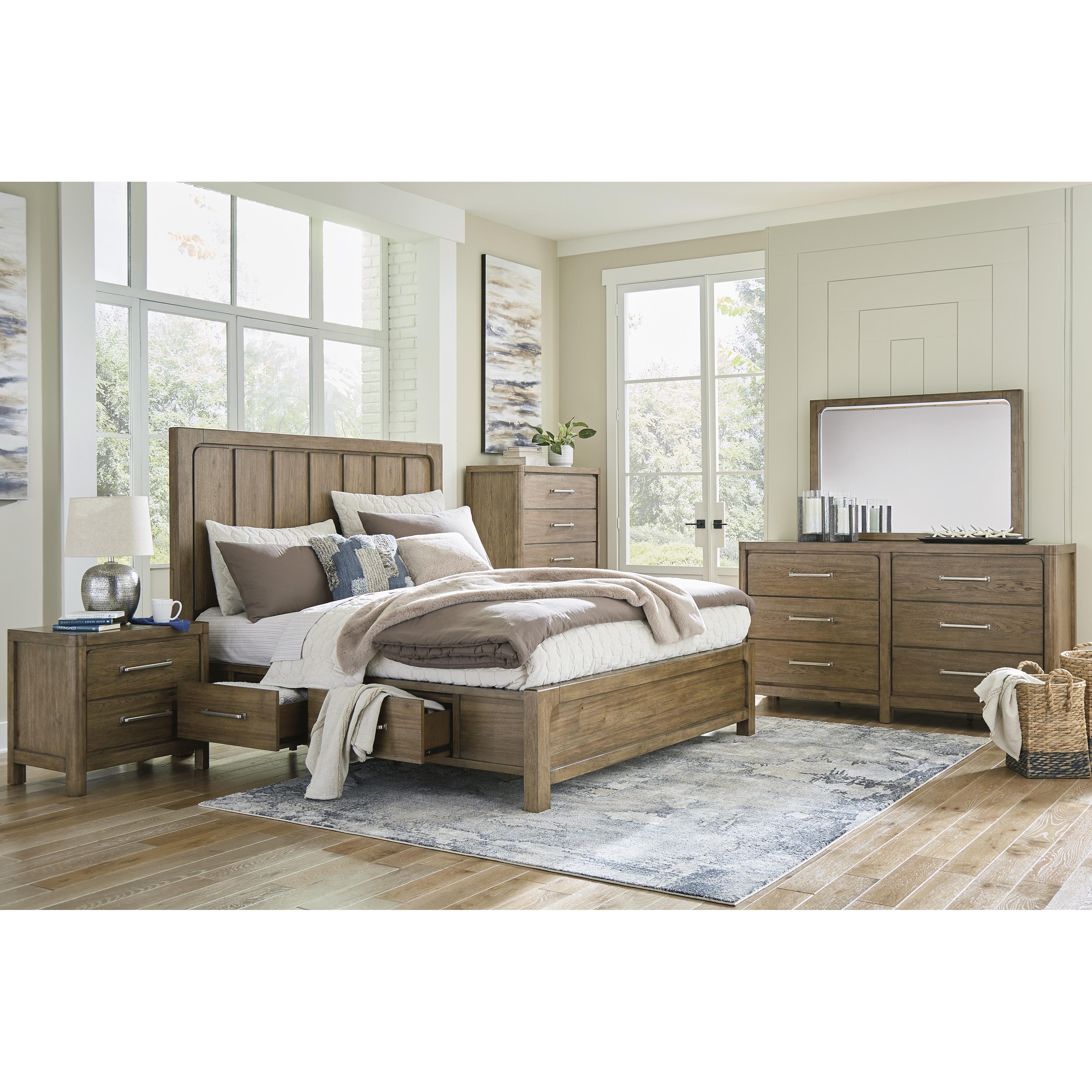  Size_Queen --  Signature Design by Ashley Cabalynn Panel Bed with Storage IMAGE 10
