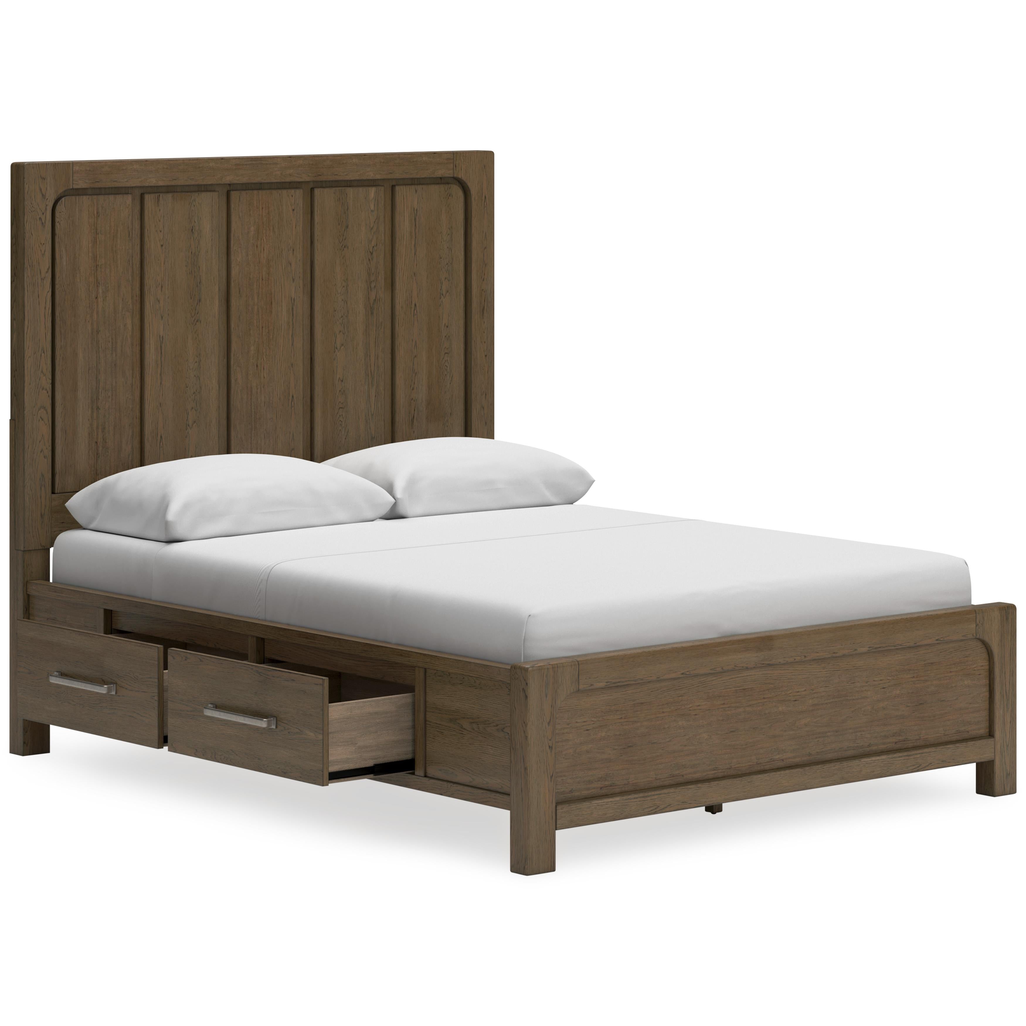  Size_Queen --  Signature Design by Ashley Cabalynn Panel Bed with Storage IMAGE 2