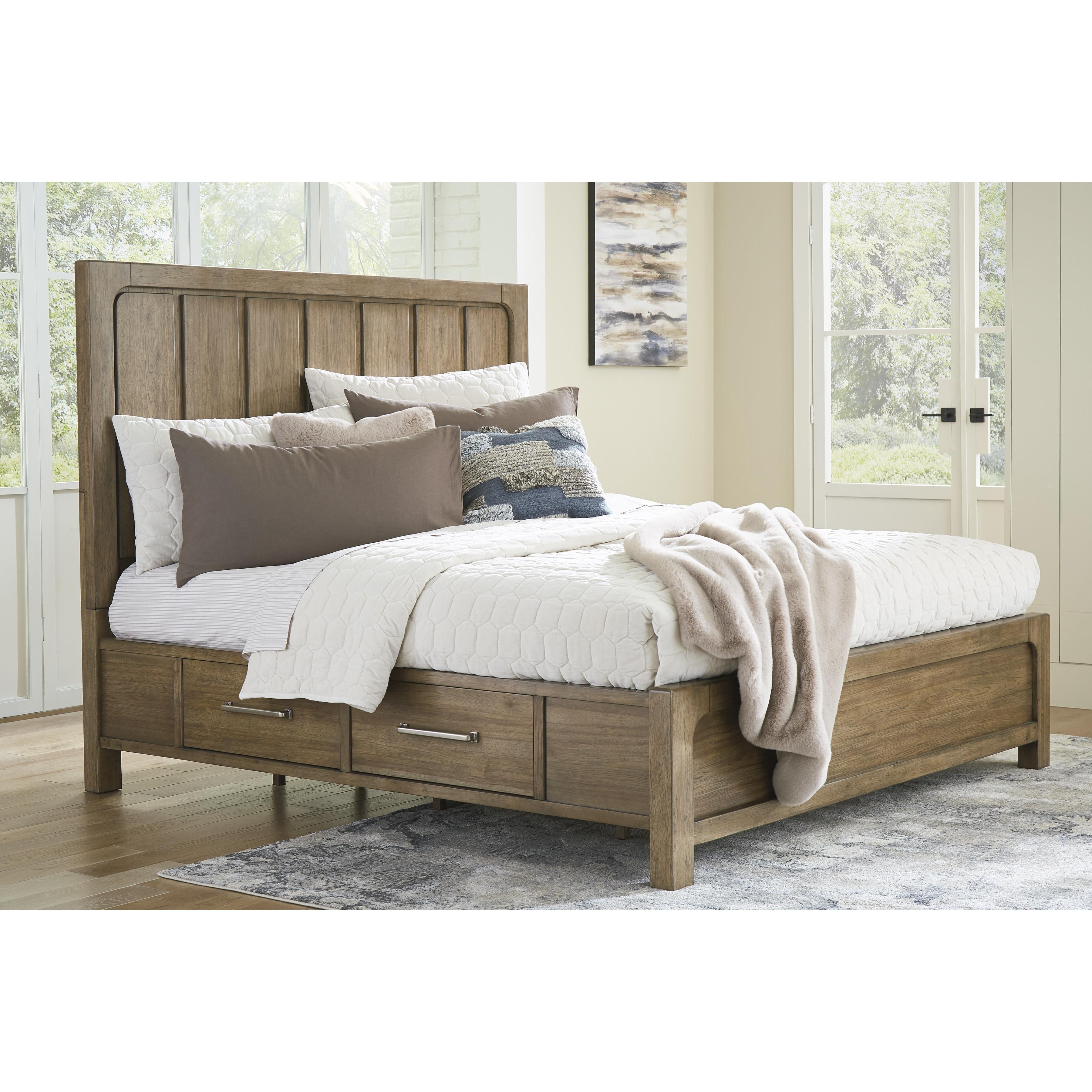  Size_Queen --  Signature Design by Ashley Cabalynn Panel Bed with Storage IMAGE 7