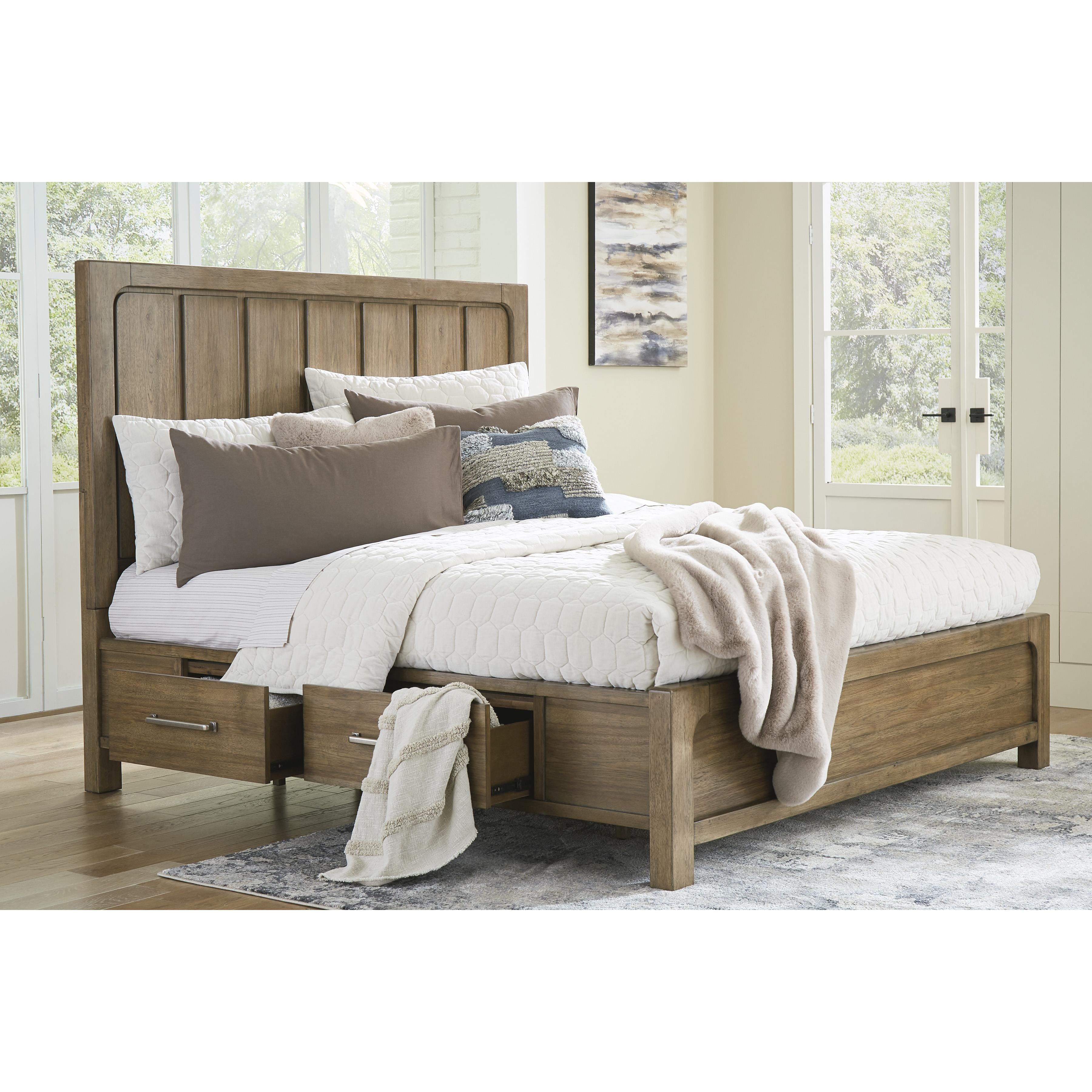  Size_Queen --  Signature Design by Ashley Cabalynn Panel Bed with Storage IMAGE 8