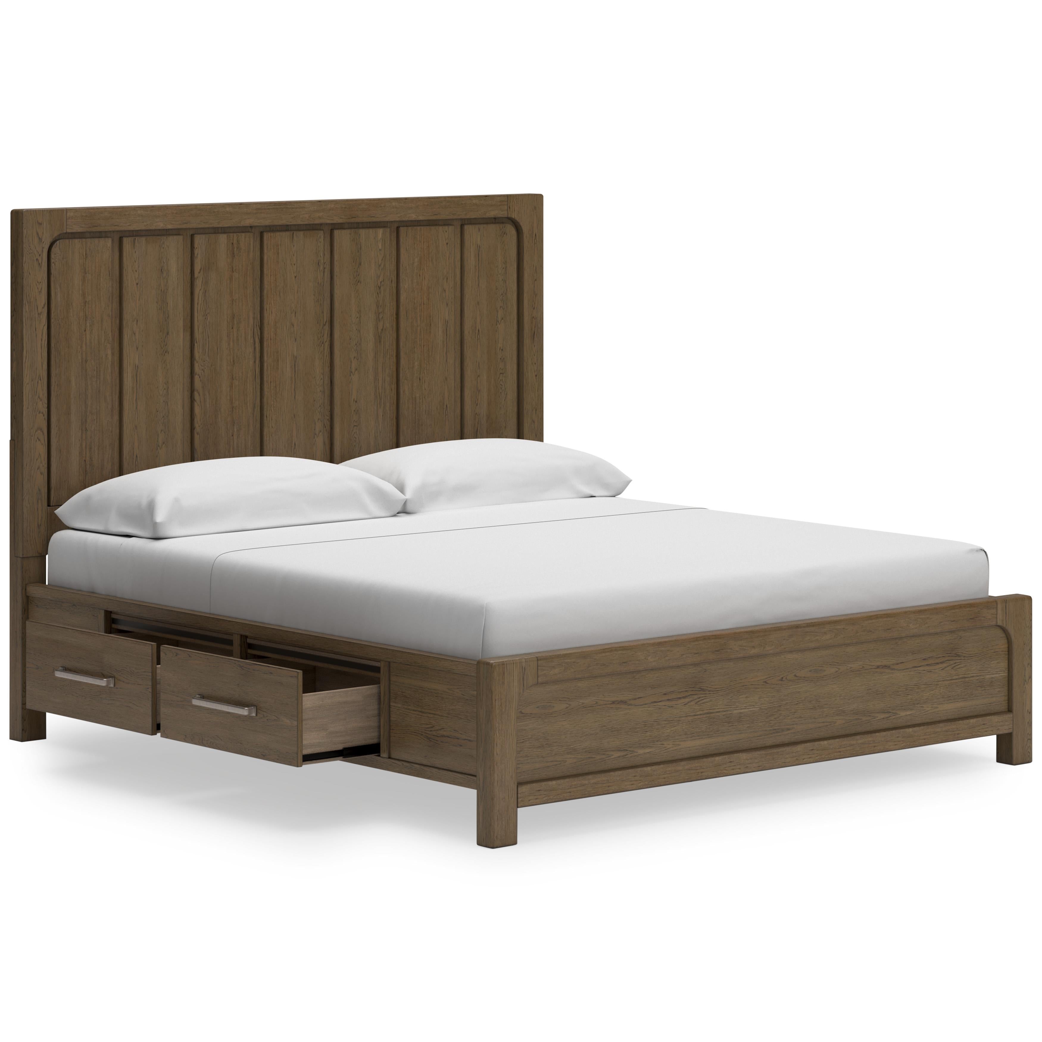  Size_California King --  Cabalynn B974B9 California King Panel Bed with Storage IMAGE 2