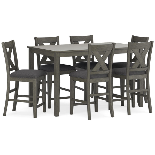 Signature Design by Ashley Caitbrook D388-423 Rectangular Dining Room Counter Table Set