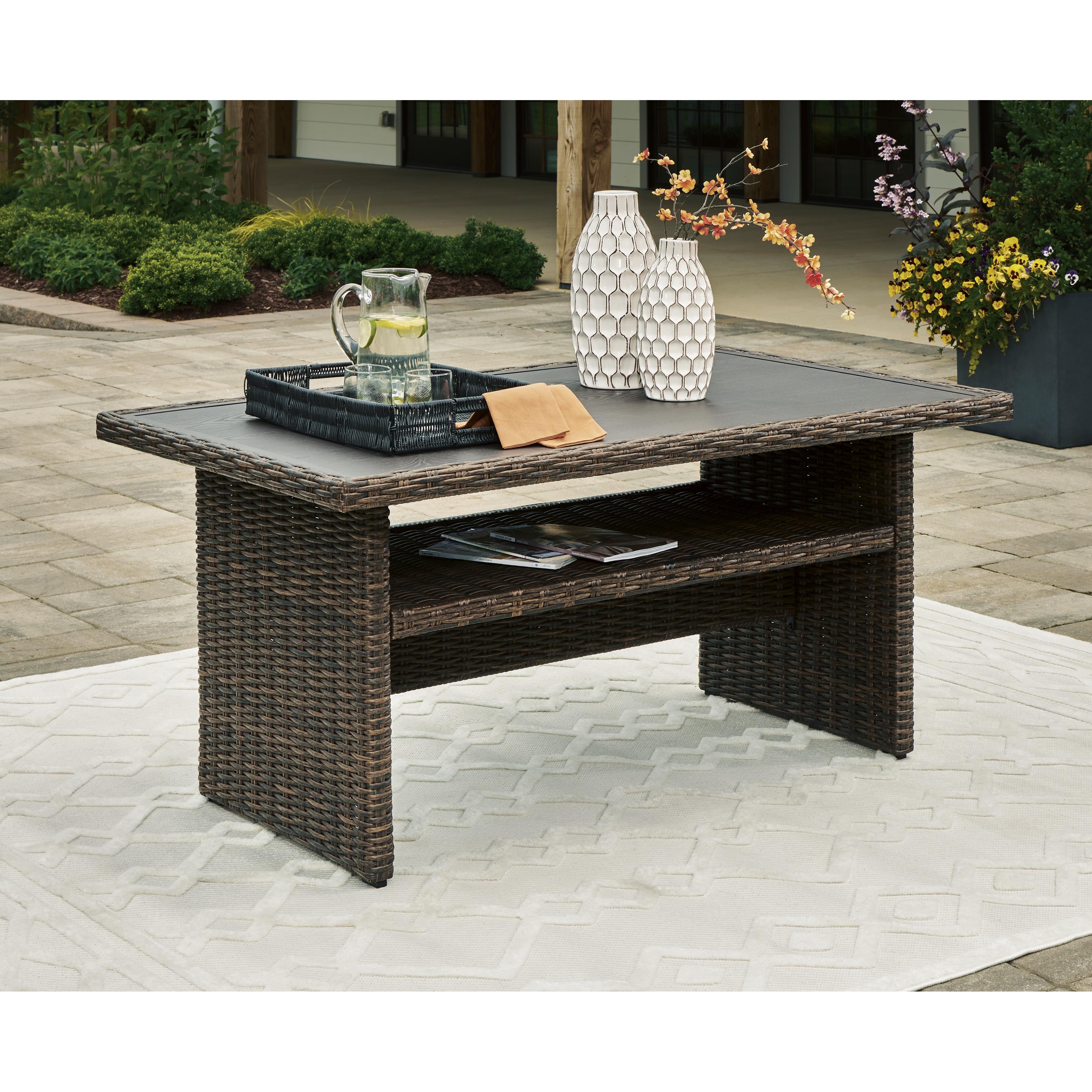  Signature Design by Ashley Brook Ranch P465-625 Rectangular Multi-Use Table IMAGE 4