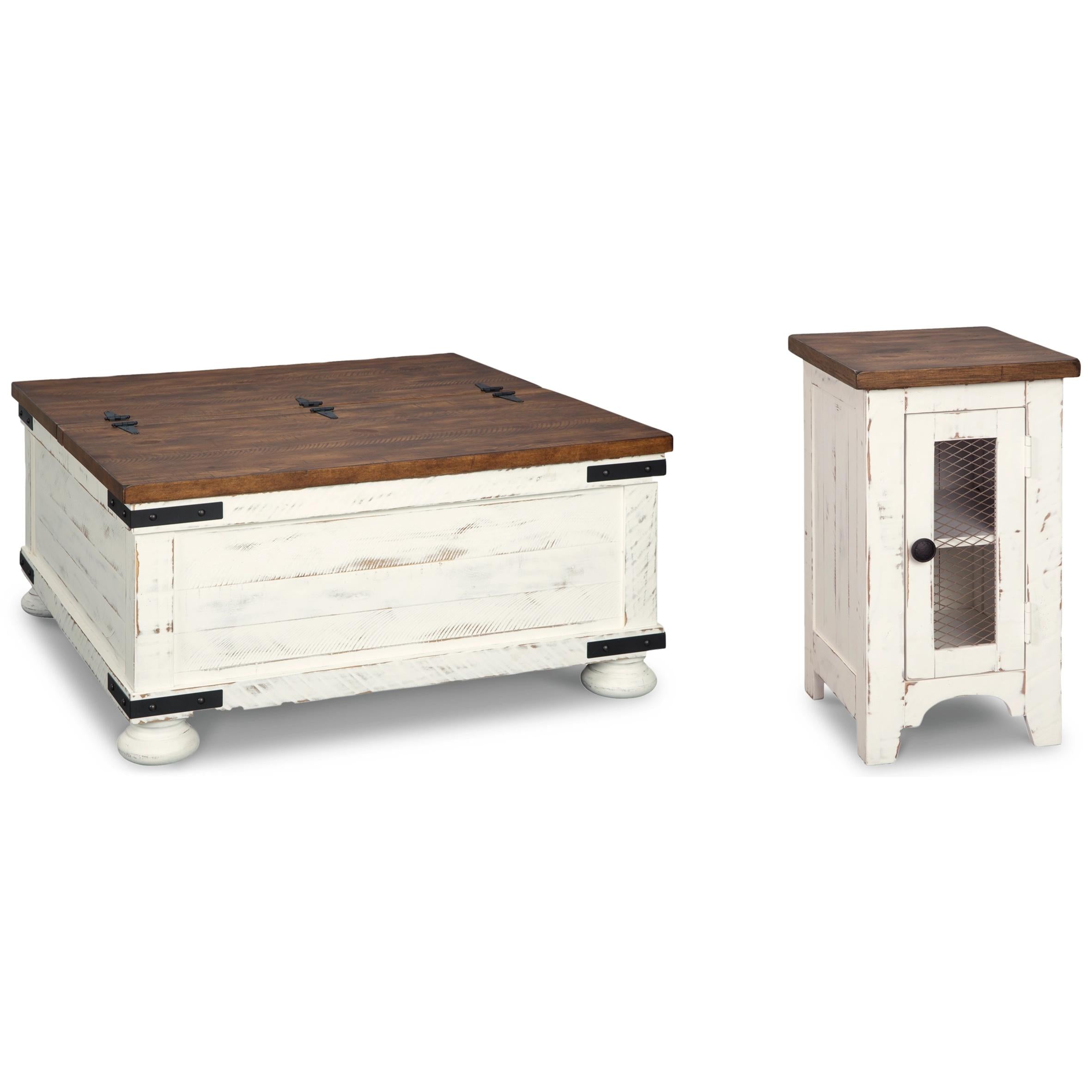  Signature Design by Ashley Wystfield T459T3 Coffee Table and 2 End Tables IMAGE 1