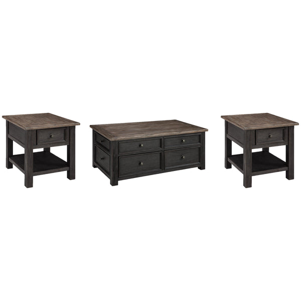 Signature Design by Ashley Tyler Creek T736T2 Coffee Table and 2 End Tables
