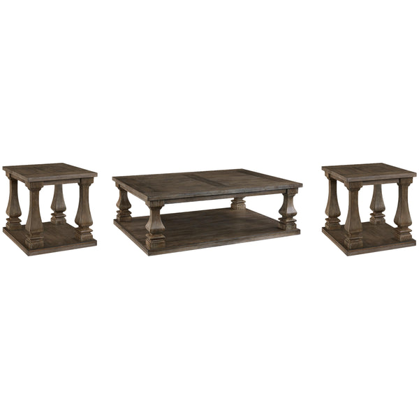 Signature Design by Ashley Johnelle T776T1 Coffee Table and 2 End Tables