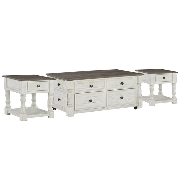 Signature Design by Ashley Havalance T994T1 Lift Top Coffee Table and 2 End Tables