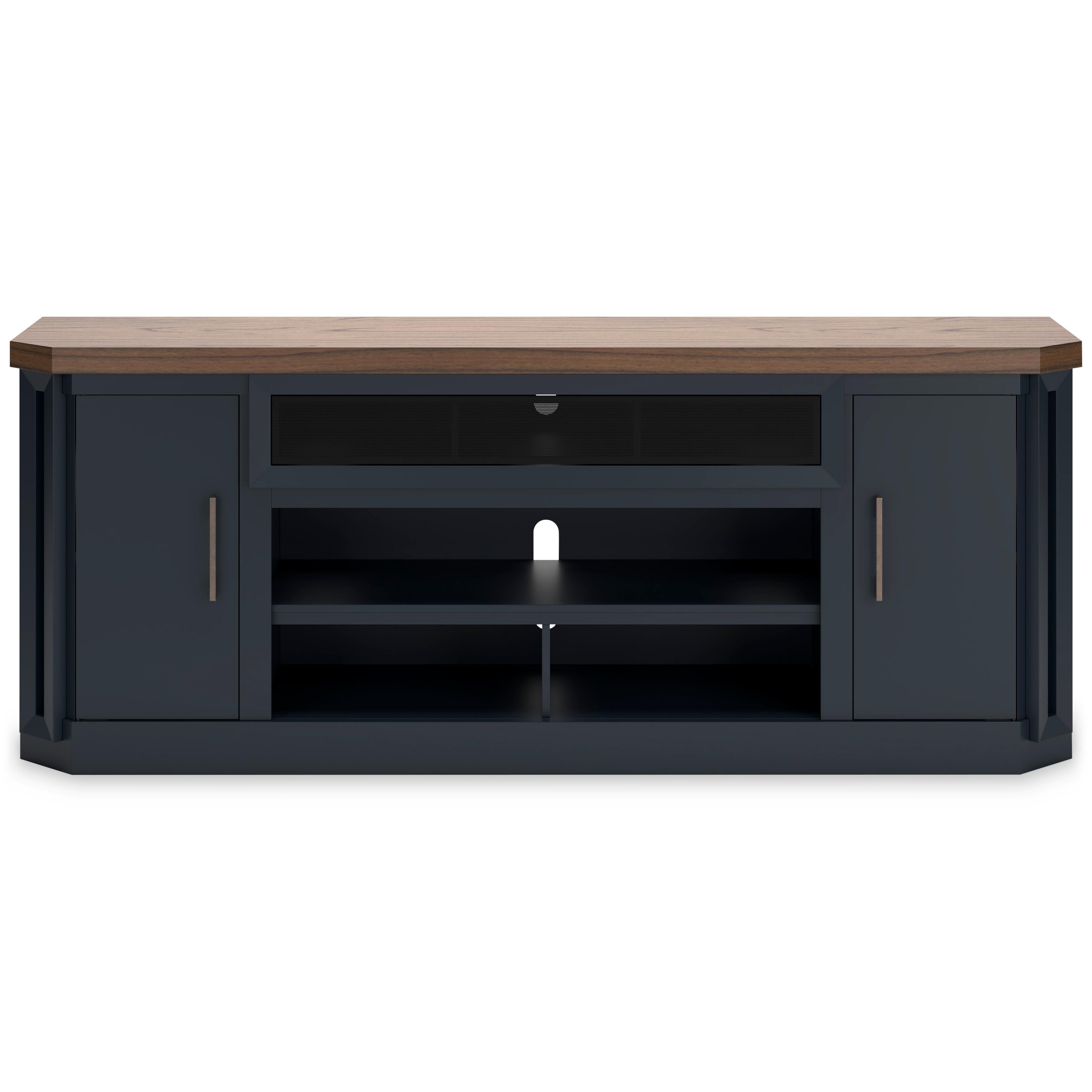  Signature Design by Ashley Landocken W402-68 XL TV Stand with Fireplace Option IMAGE 3