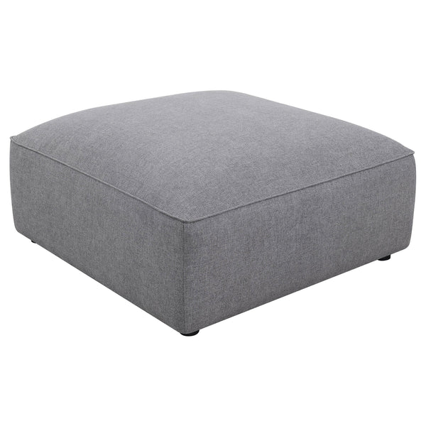 Coaster Furniture Jennifer 551596 Square Upholstered Ottoman - Grey