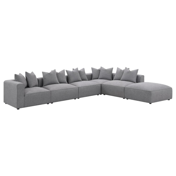 Coaster Furniture Jennifer 551594-SET 6 pc Tight Seat Modular Sectional - Grey