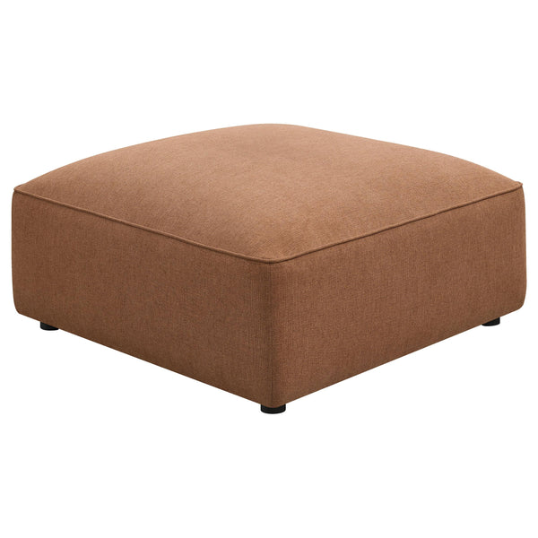 Coaster Furniture Jennifer 551593 Square Upholstered Ottoman - Terracotta