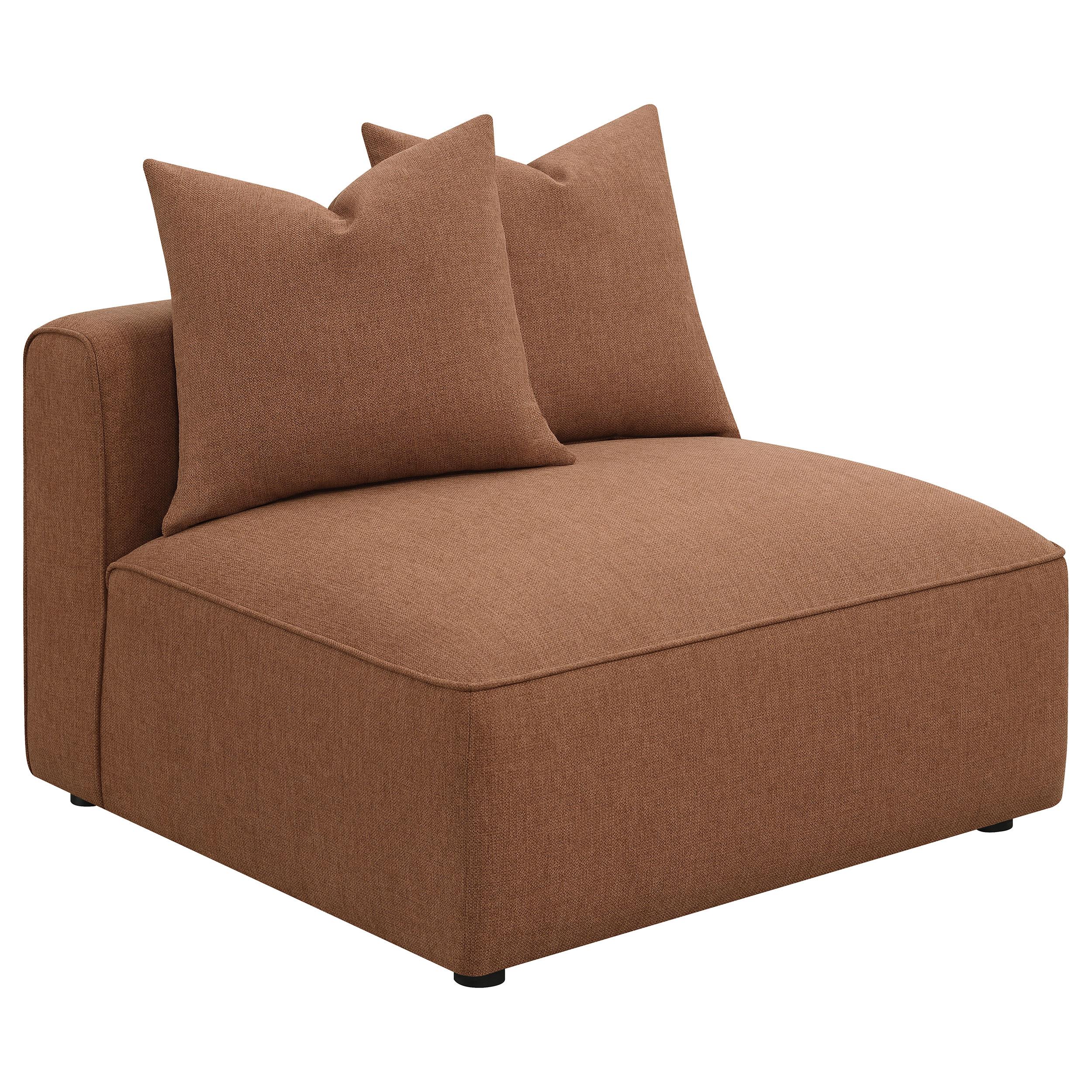  Coaster Furniture Jennifer 551591-SET 6 pc Tight Seat Modular Sectional - Terracotta IMAGE 7