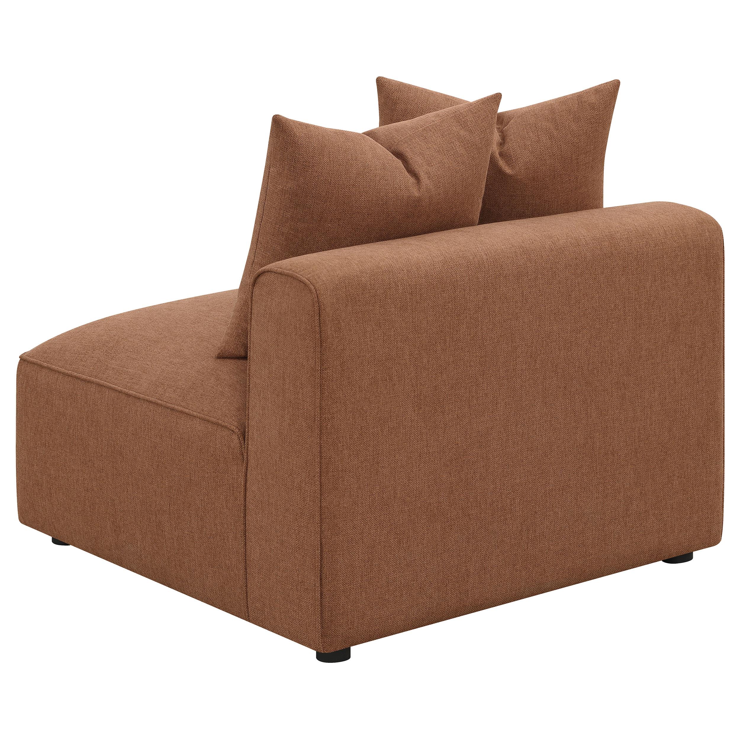  Coaster Furniture Jennifer 551591-SET 6 pc Tight Seat Modular Sectional - Terracotta IMAGE 9