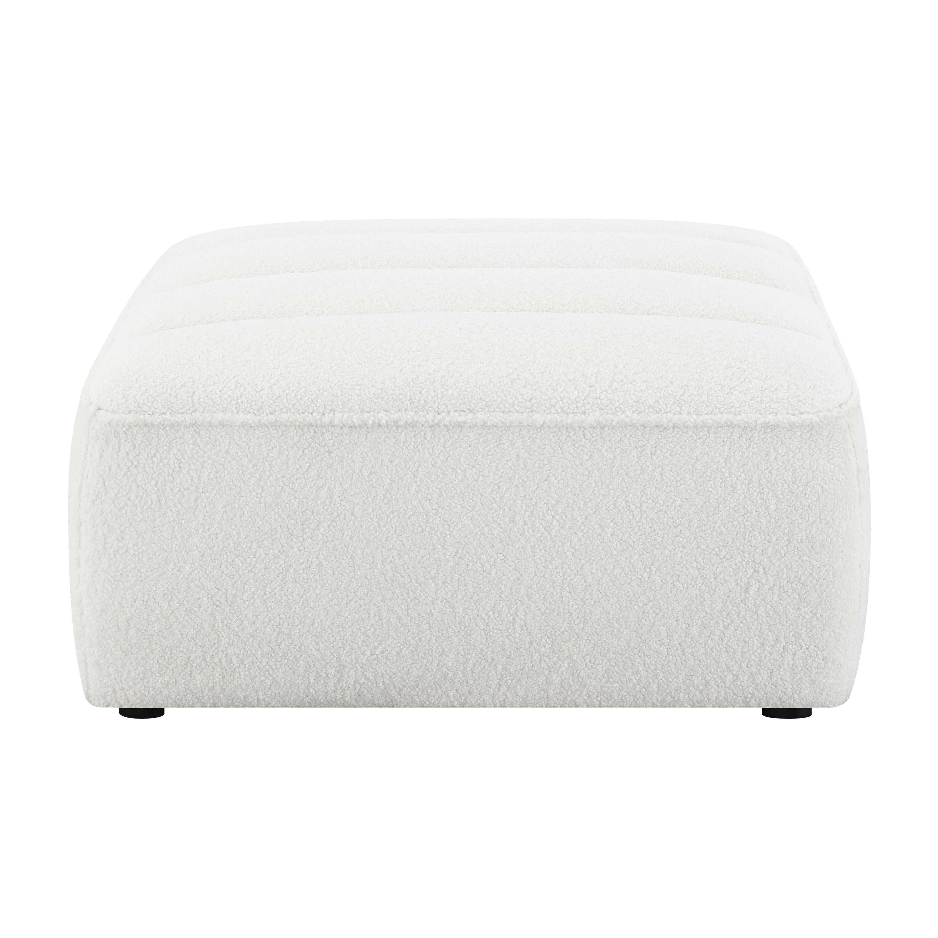  Coaster Furniture Sunny 551623 Square Upholstered Ottoman - Natural IMAGE 2