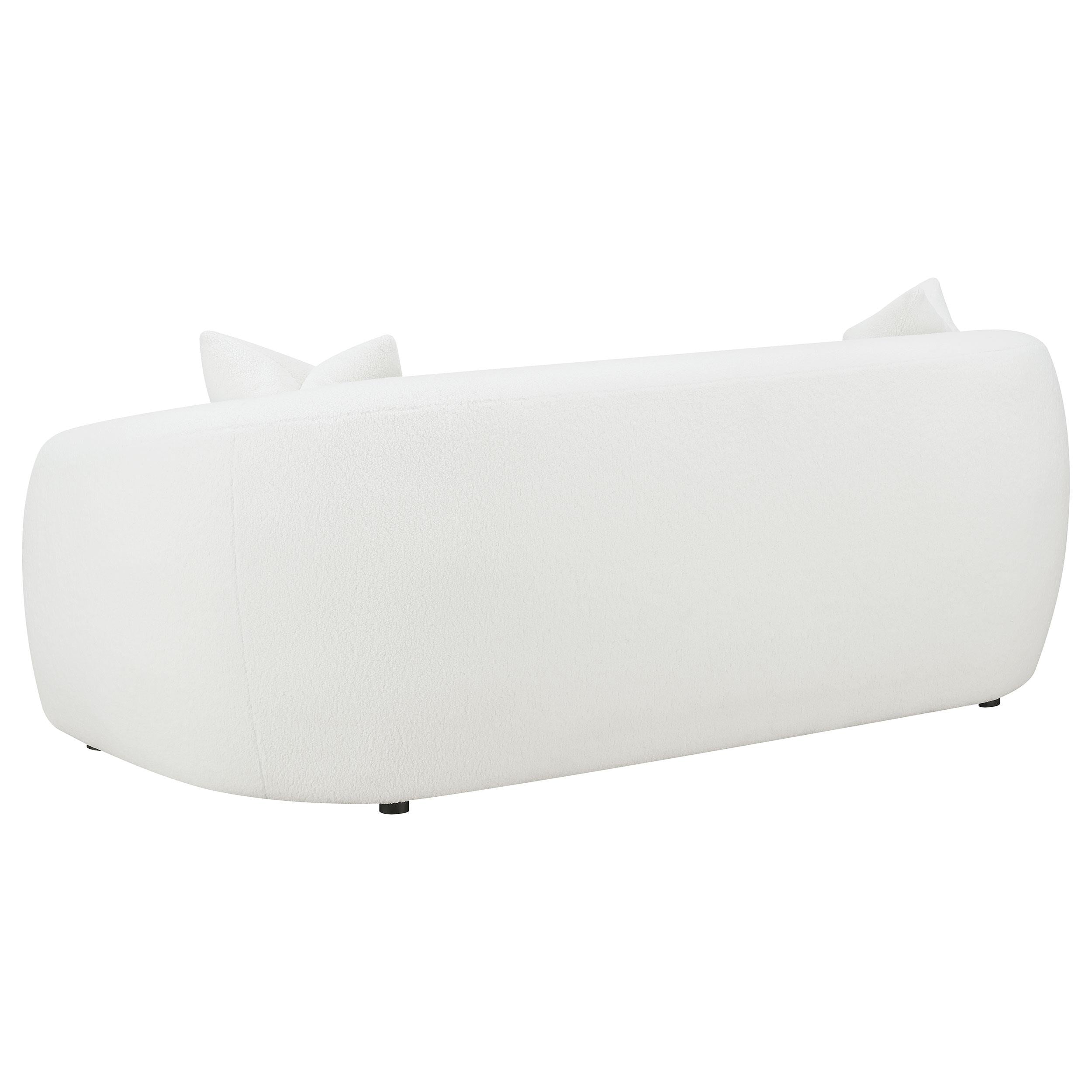  Coaster Furniture Isabella 509871 Faux Sheepskin Upholstered Sofa - Natural IMAGE 5