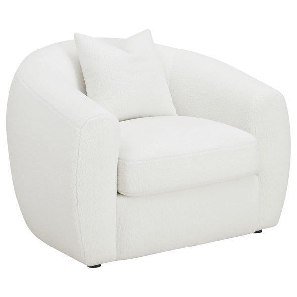 Coaster Furniture Isabella 509873 Faux Sheepskin Upholstered Accent Chair - Natural
