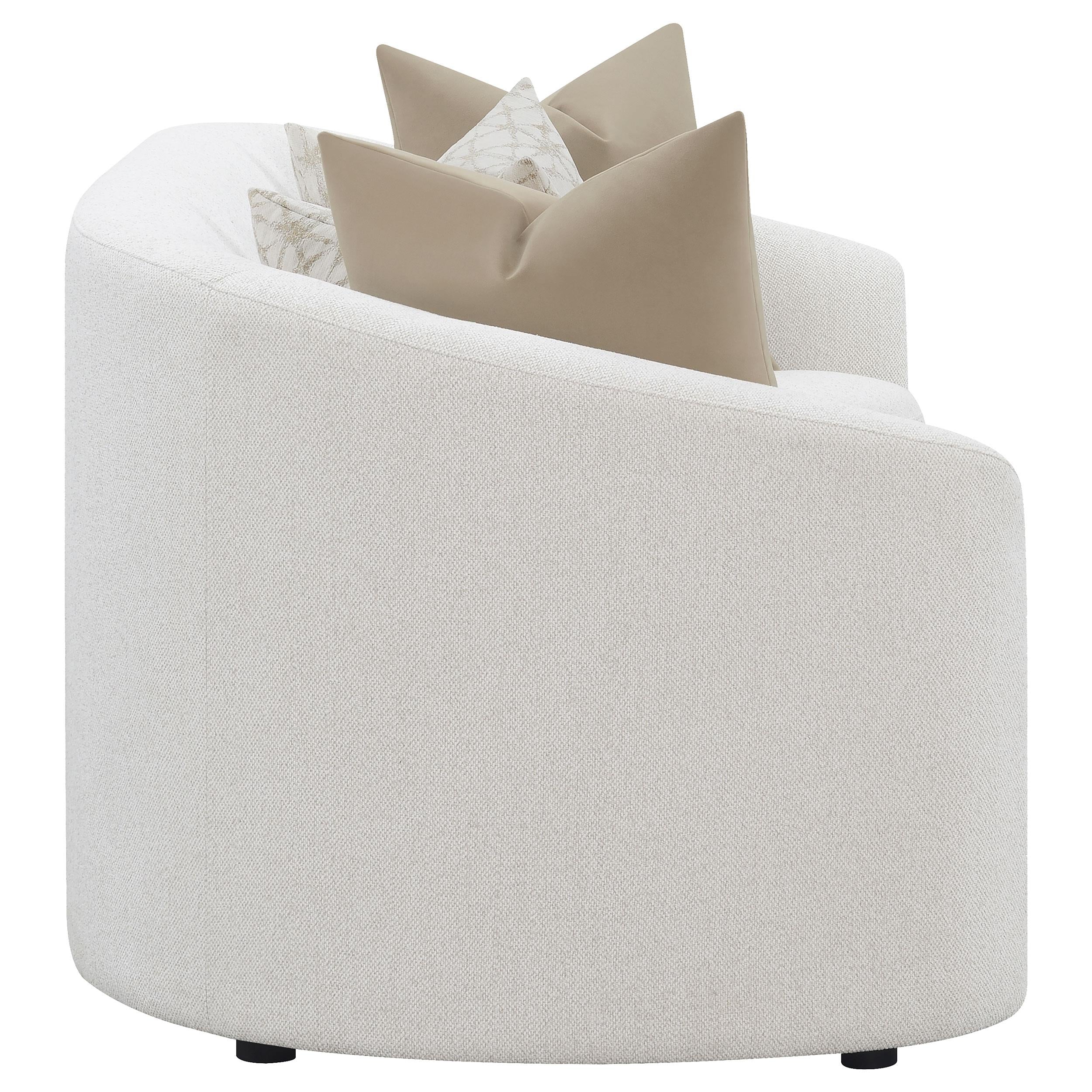  Coaster Furniture Rainn 509171 Boucle Upholstered Sloped Arm Sofa - Latte IMAGE 7