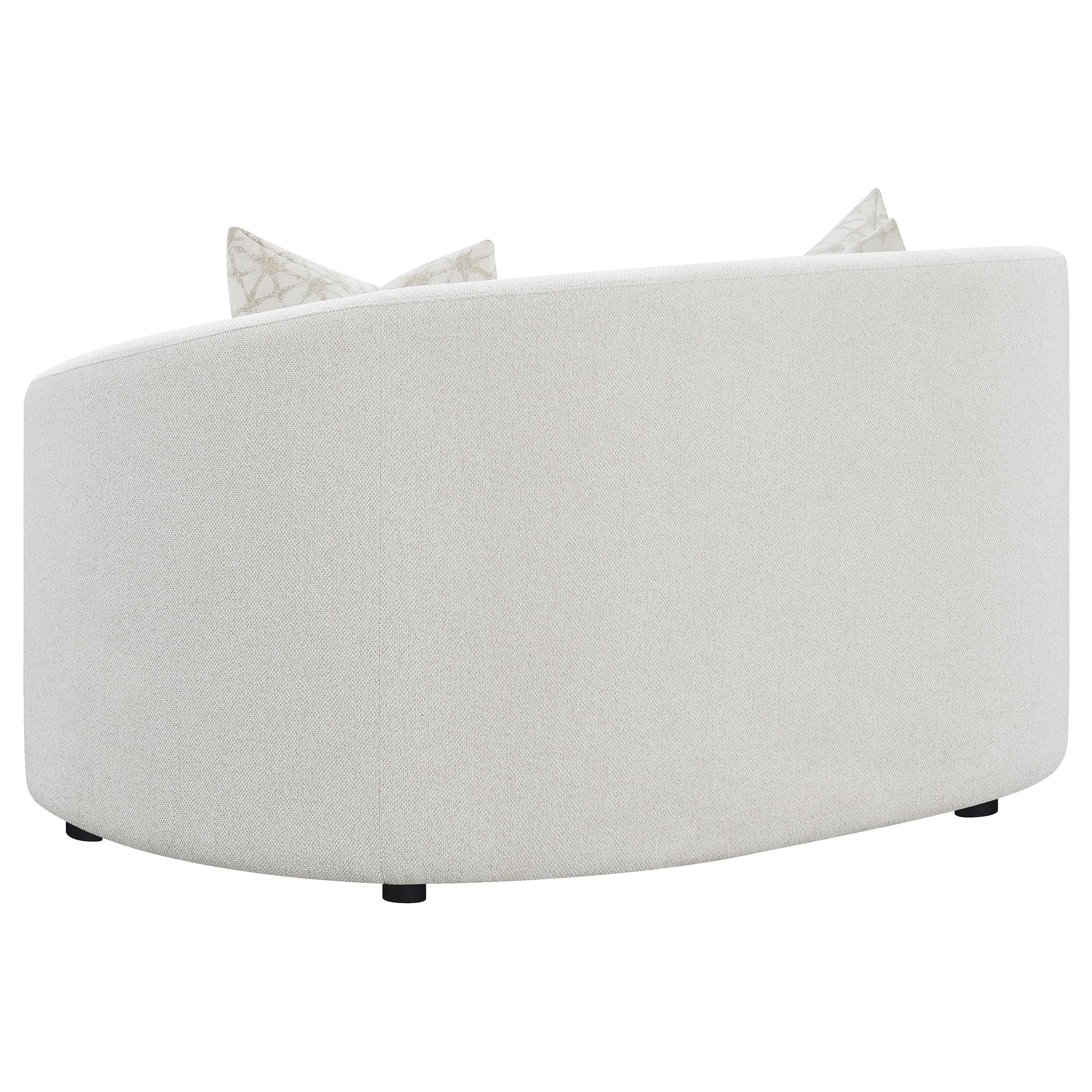  Coaster Furniture Rainn 509172 Boucle Upholstered Sloped Arm Loveseat - Latte IMAGE 5