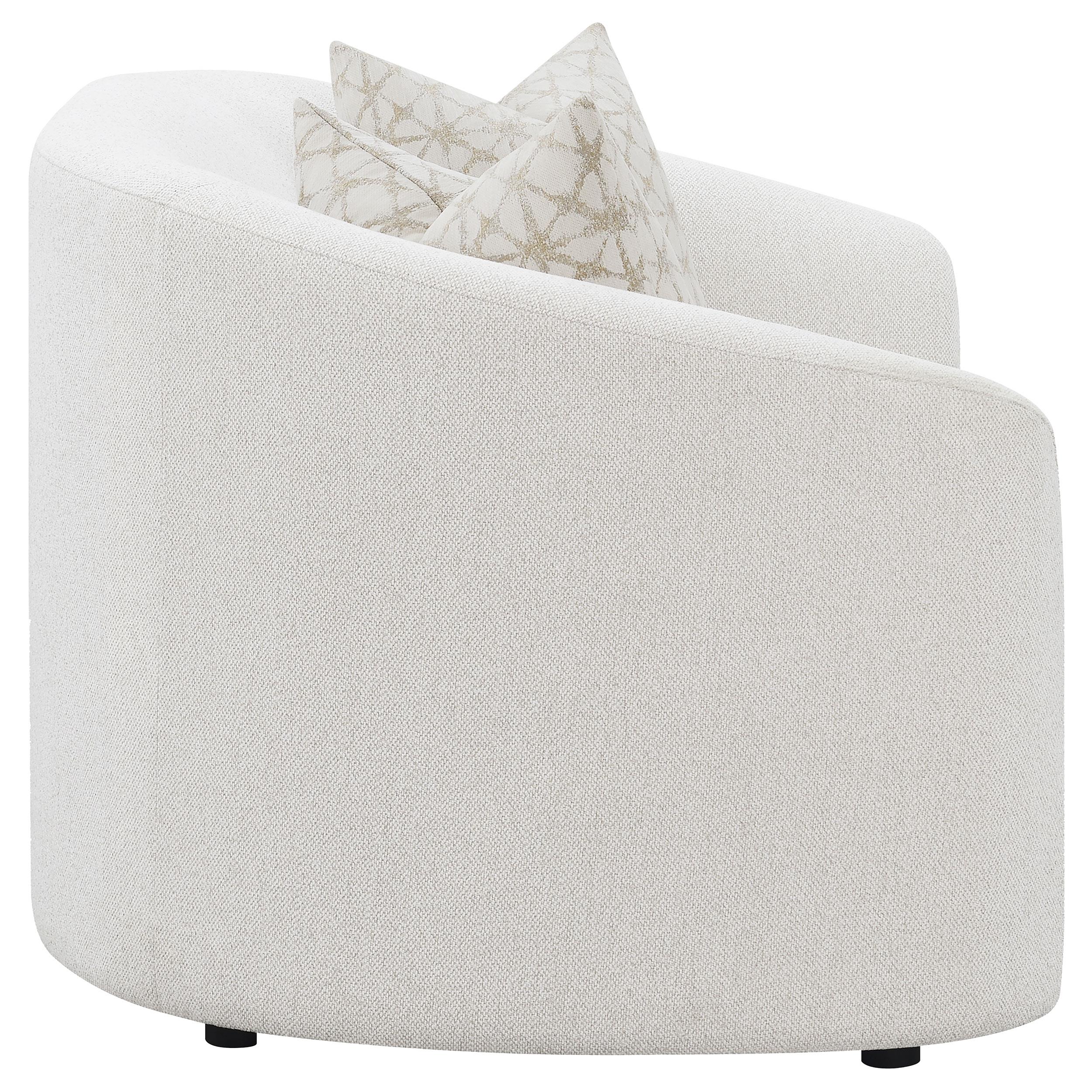  Coaster Furniture Rainn 509172 Boucle Upholstered Sloped Arm Loveseat - Latte IMAGE 7