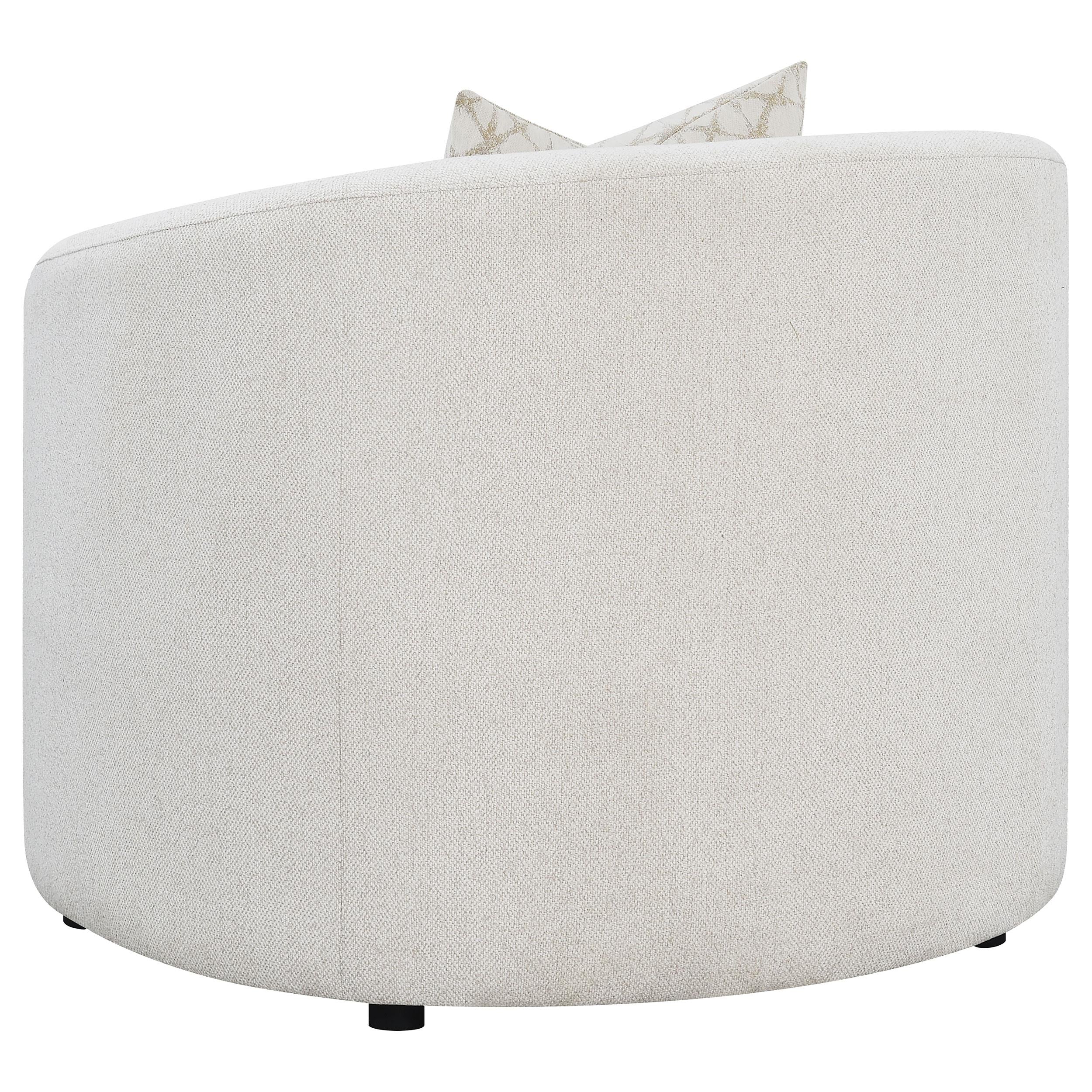  Coaster Furniture Rainn 509173 Boucle Upholstered Sloped Arm Accent Chair - Latte IMAGE 5