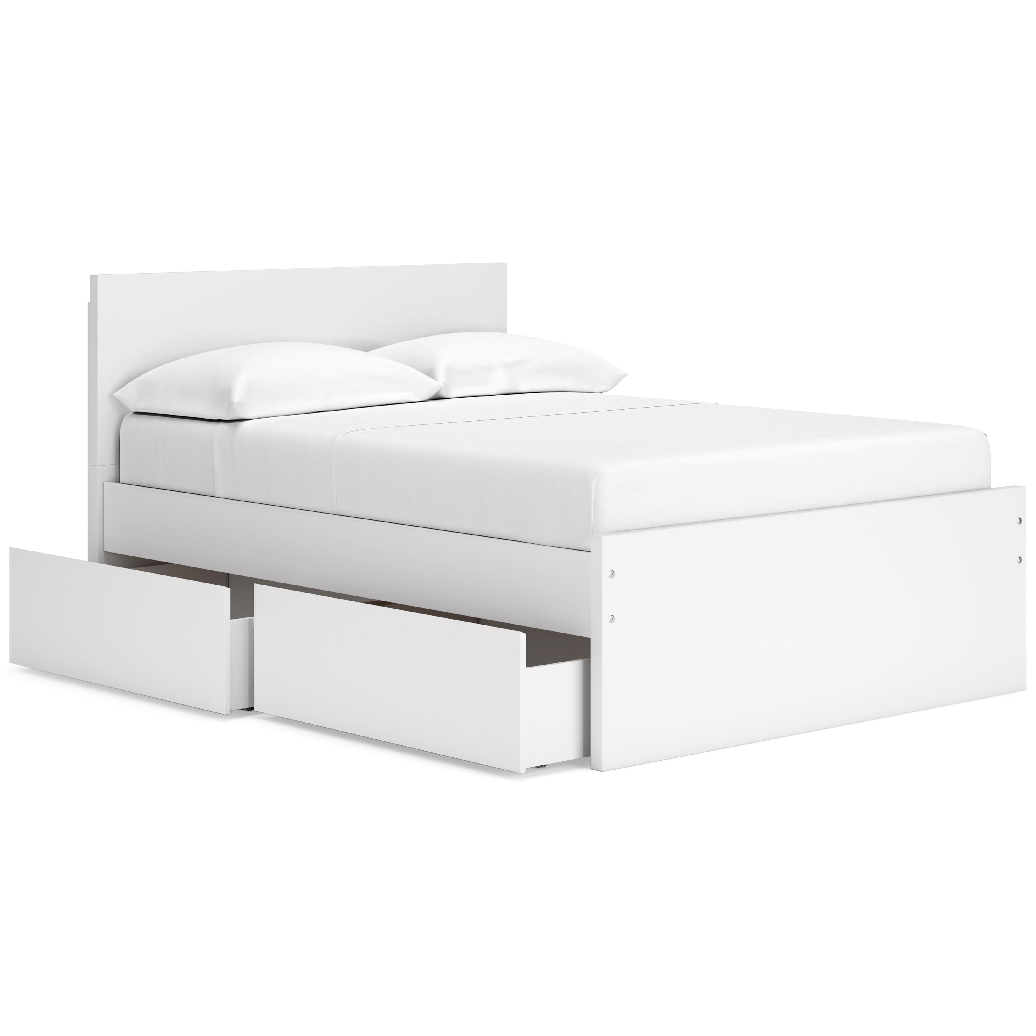  Size_Full --  Onita EB9630B11 Full Panel Platform Bed with 1 Side Storage IMAGE 2