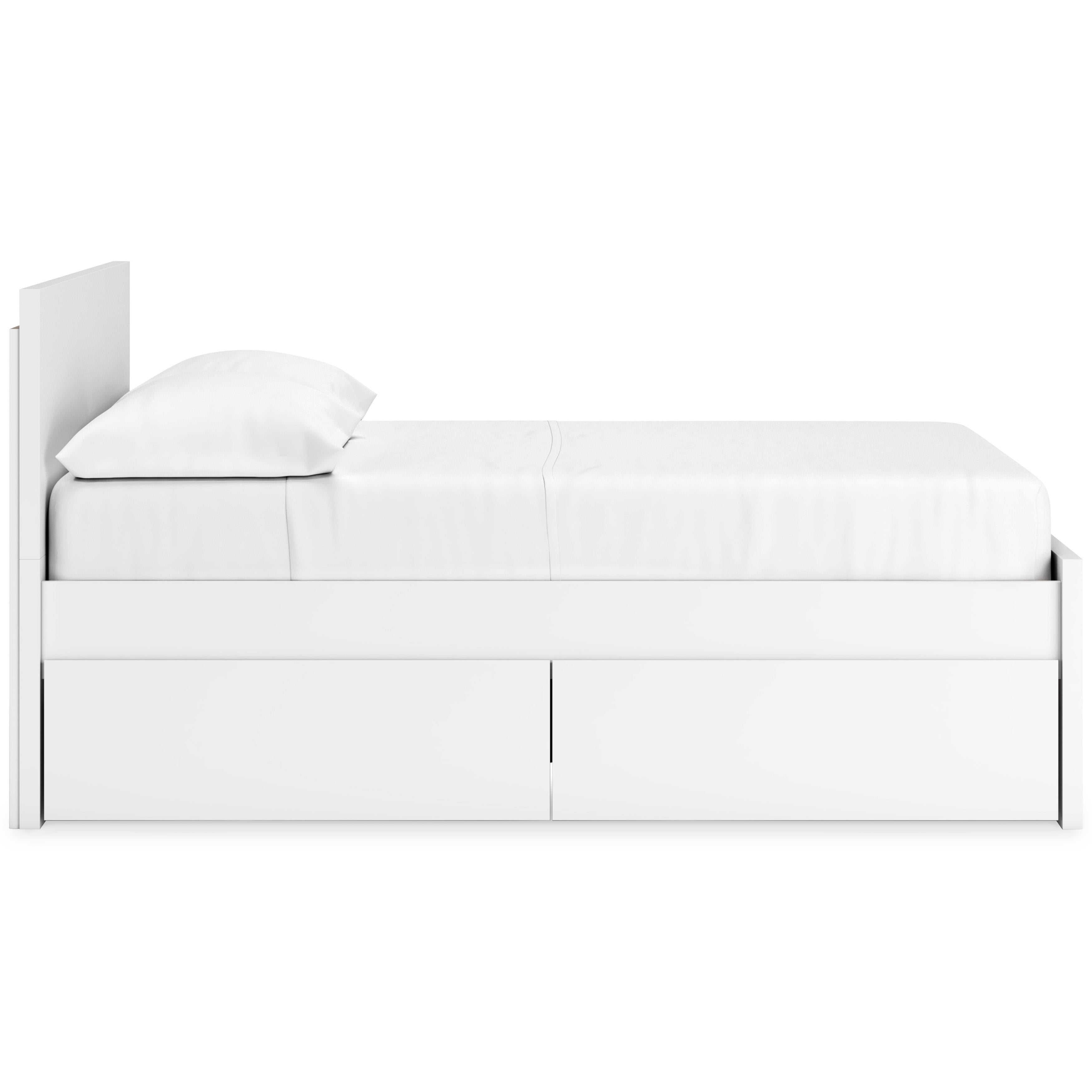 Size_Full --  Onita EB9630B11 Full Panel Platform Bed with 1 Side Storage IMAGE 4
