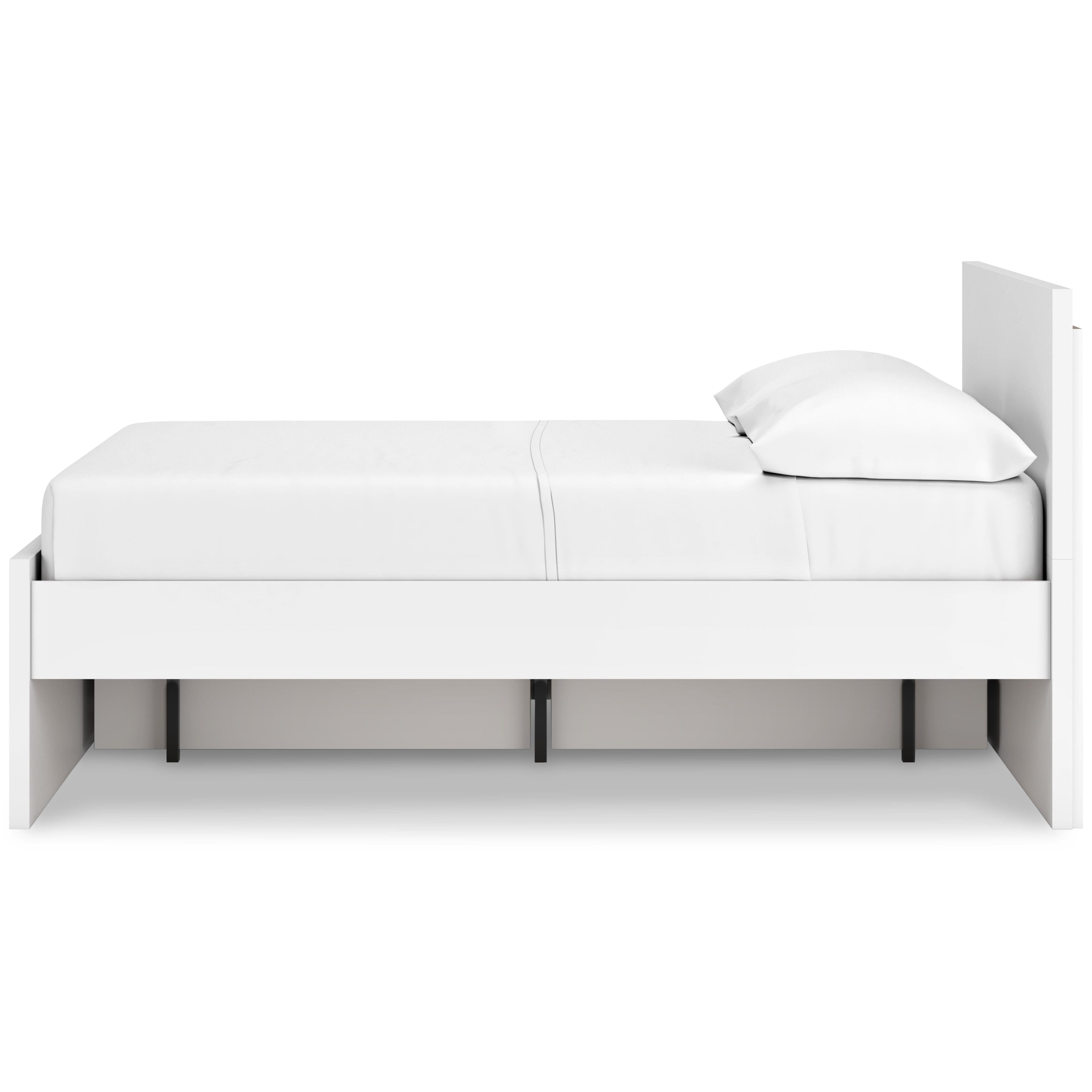  Size_Full --  Onita EB9630B11 Full Panel Platform Bed with 1 Side Storage IMAGE 5
