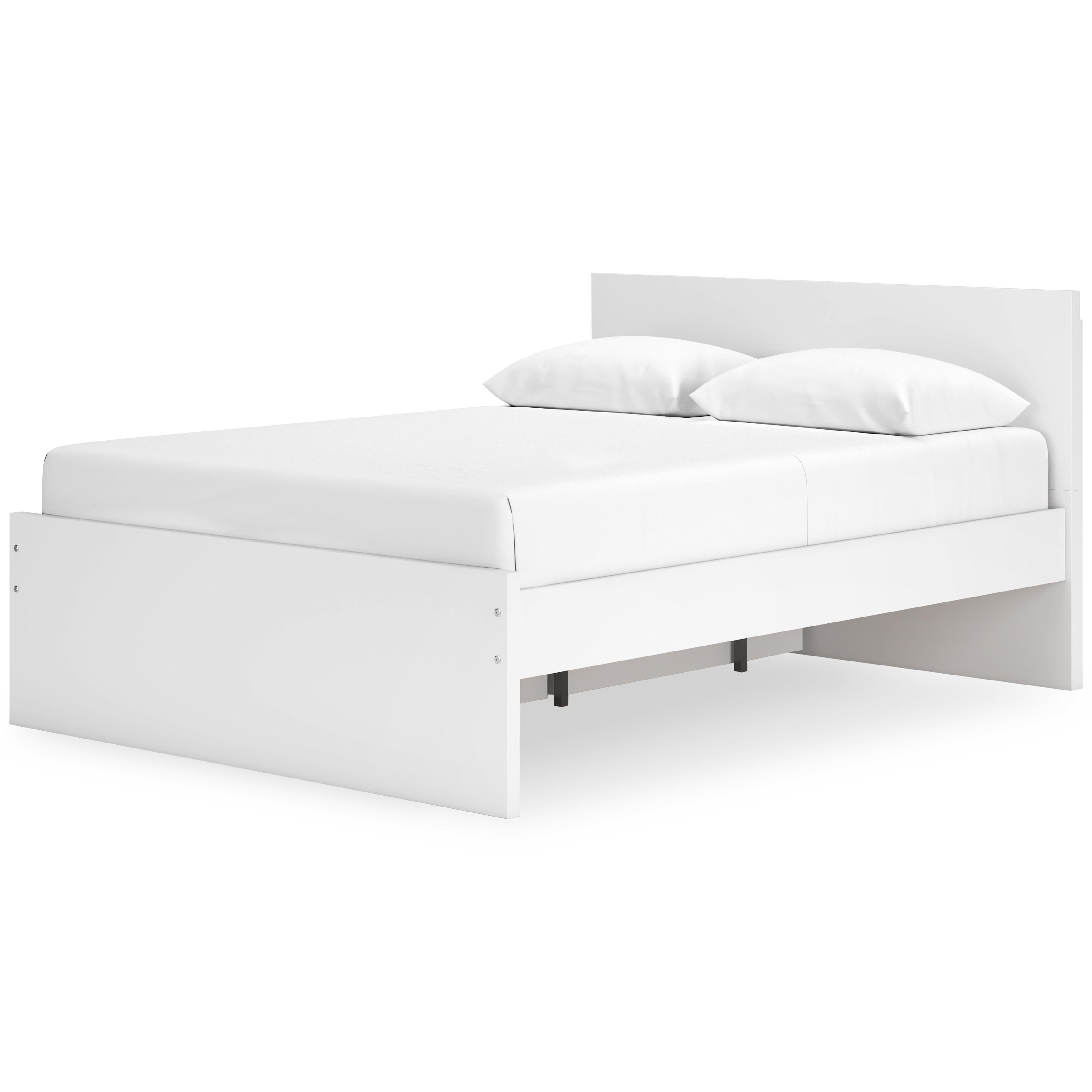  Size_Queen --  Onita EB9630B12 Queen Panel Platform Bed with 1 Side Storage IMAGE 3