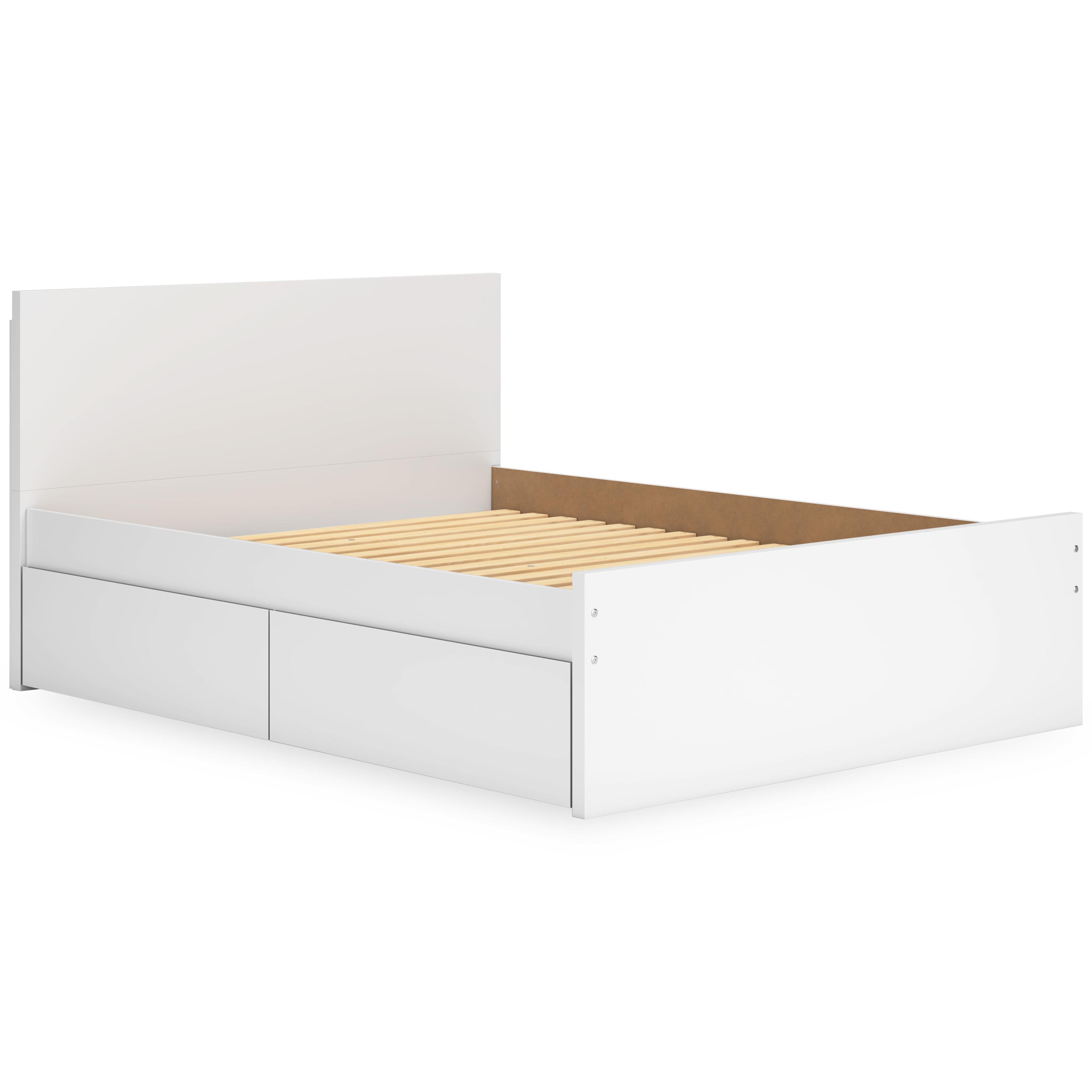  Size_Queen --  Onita EB9630B12 Queen Panel Platform Bed with 1 Side Storage IMAGE 8