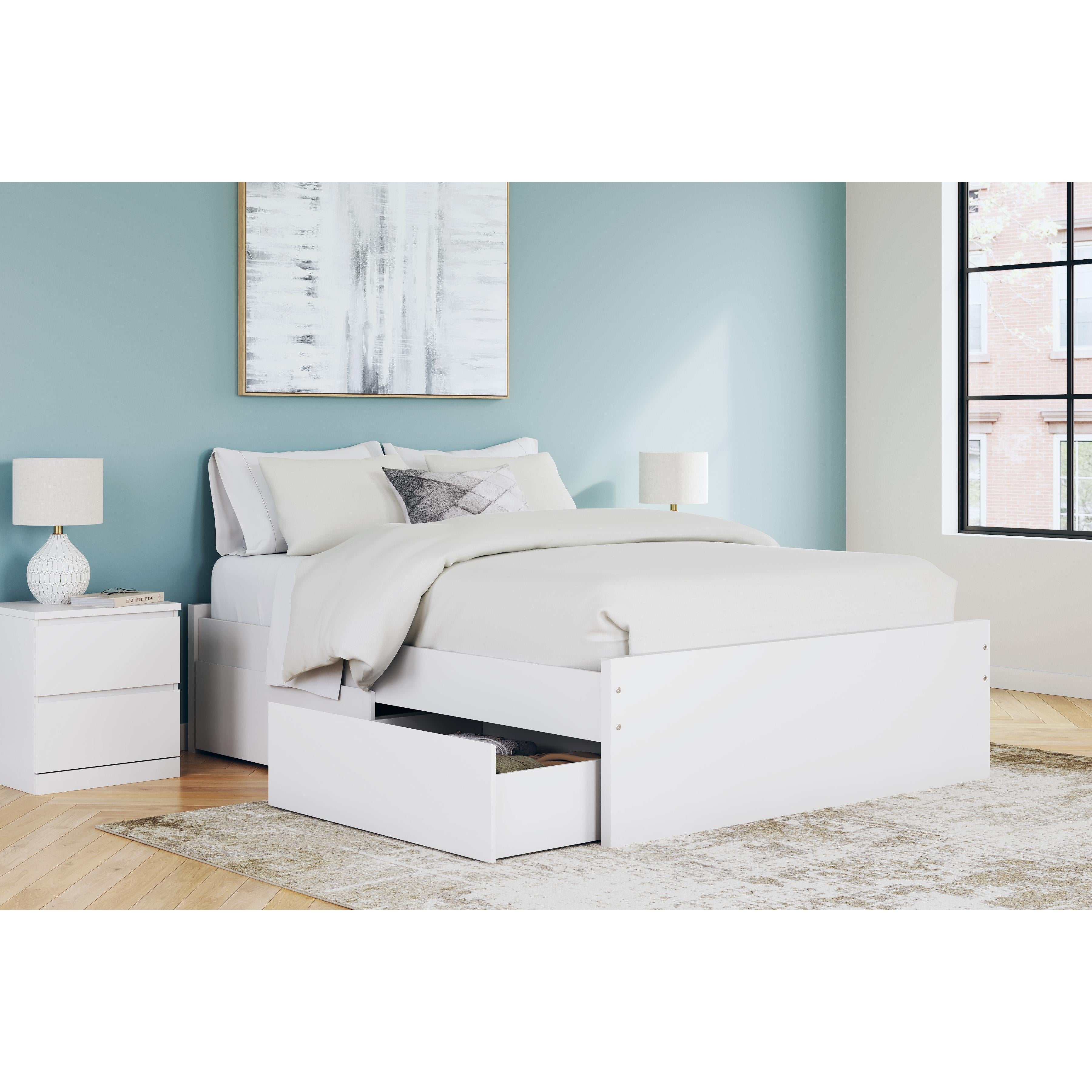 Size_Queen --  Onita EB9630B14 Queen Platform Bed with 2 Side Storage IMAGE 9