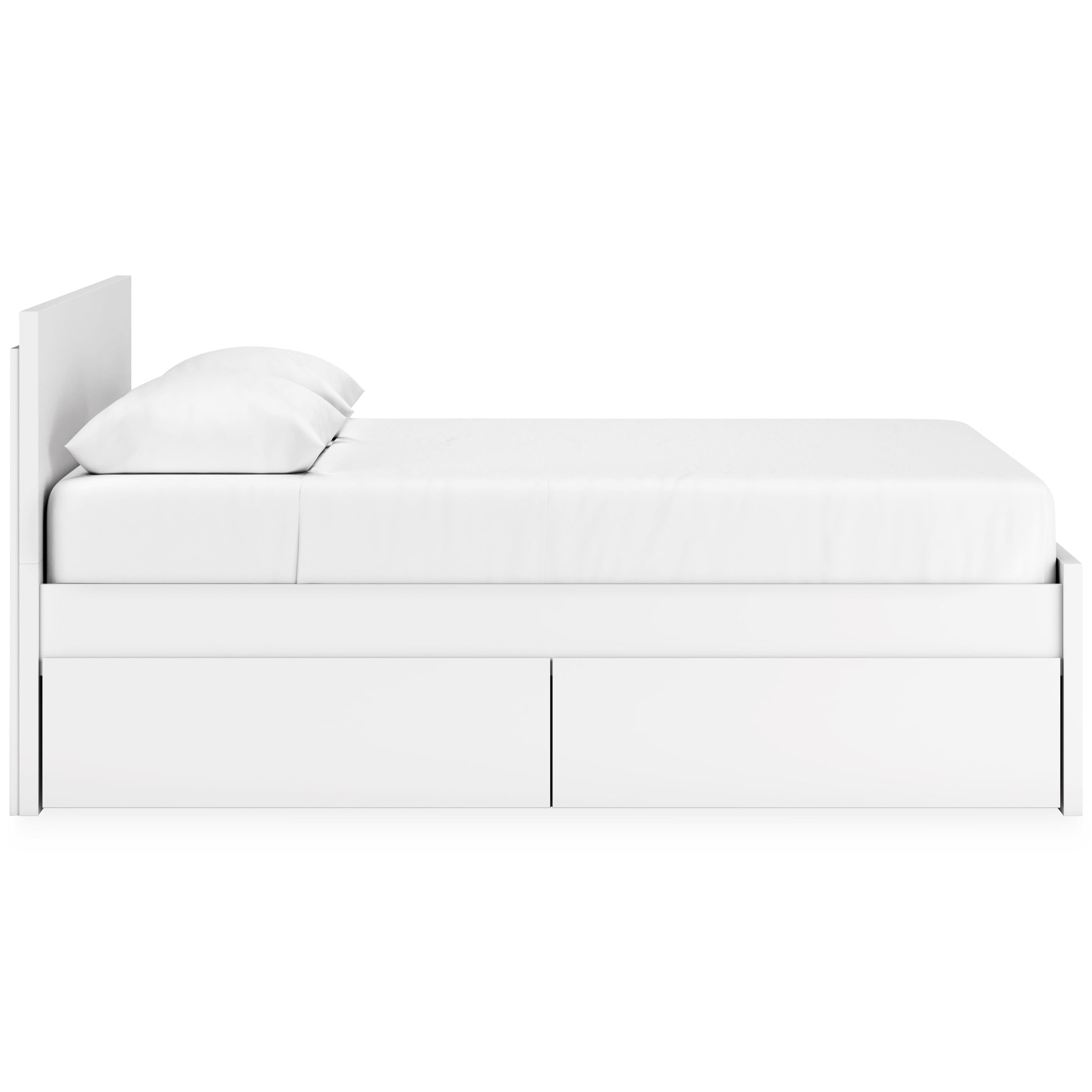  Size_Queen --  Onita EB9630B16 Queen Panel Platform Bed with 2 Side Storage IMAGE 4
