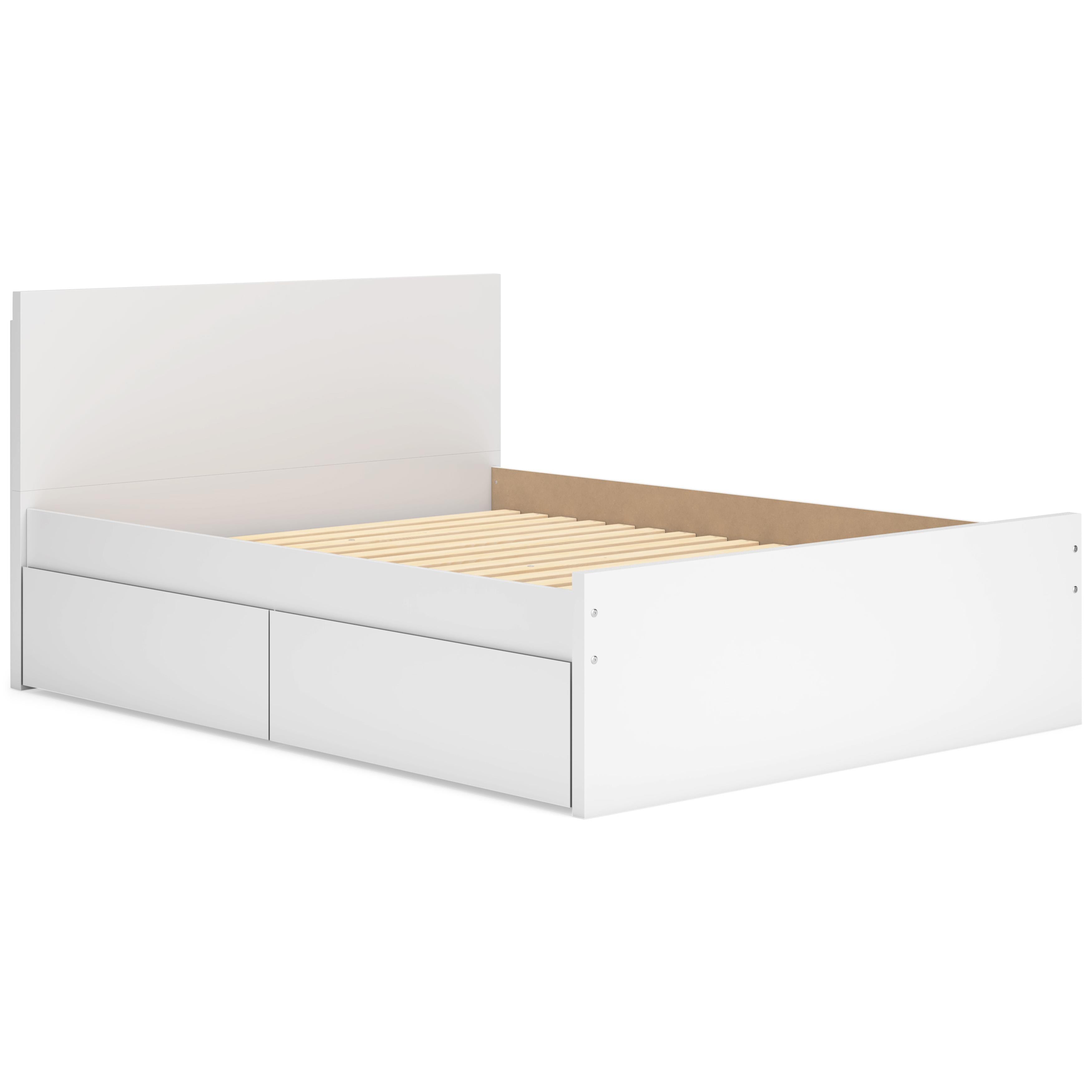  Size_Queen --  Onita EB9630B16 Queen Panel Platform Bed with 2 Side Storage IMAGE 6